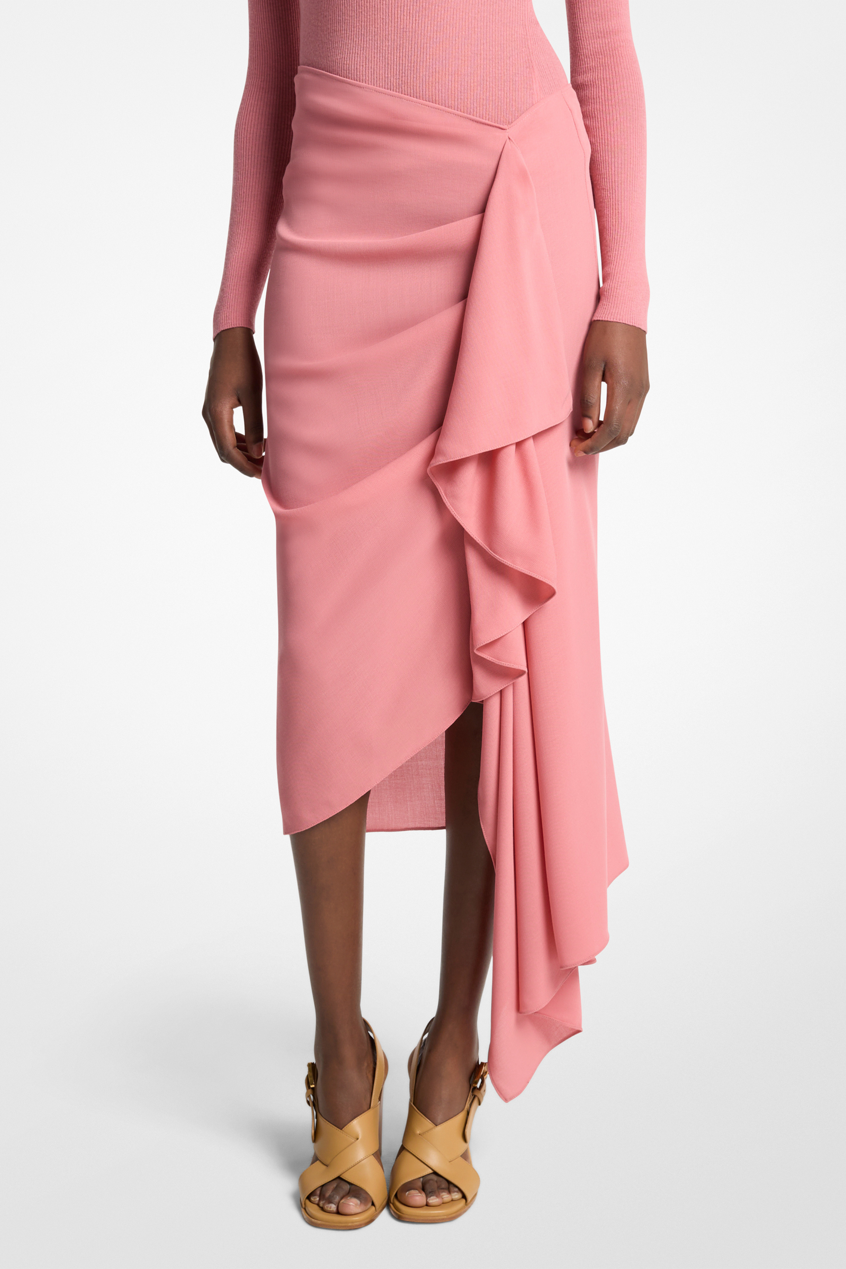 Cascade Skirt in Guava