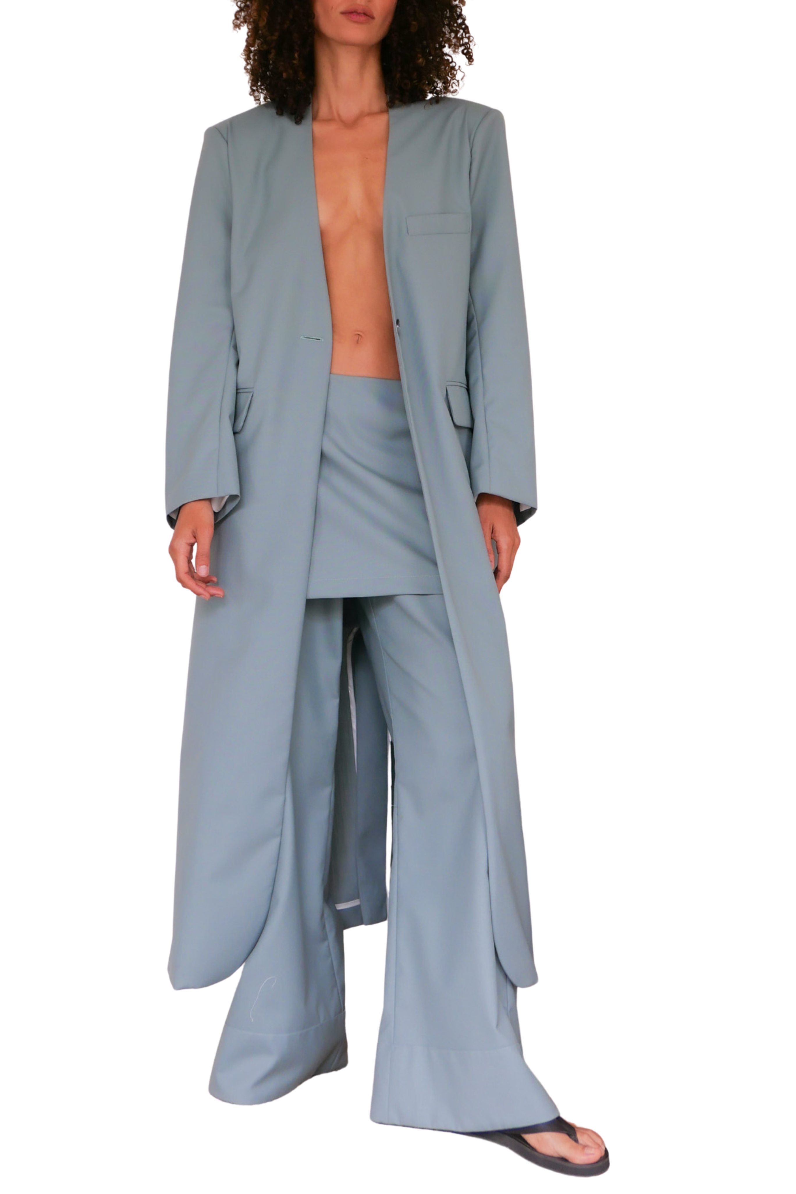 Summer Wool Combination Trouser