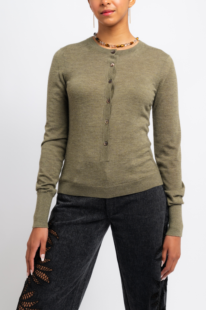 Barton Ribbed Knit Henley