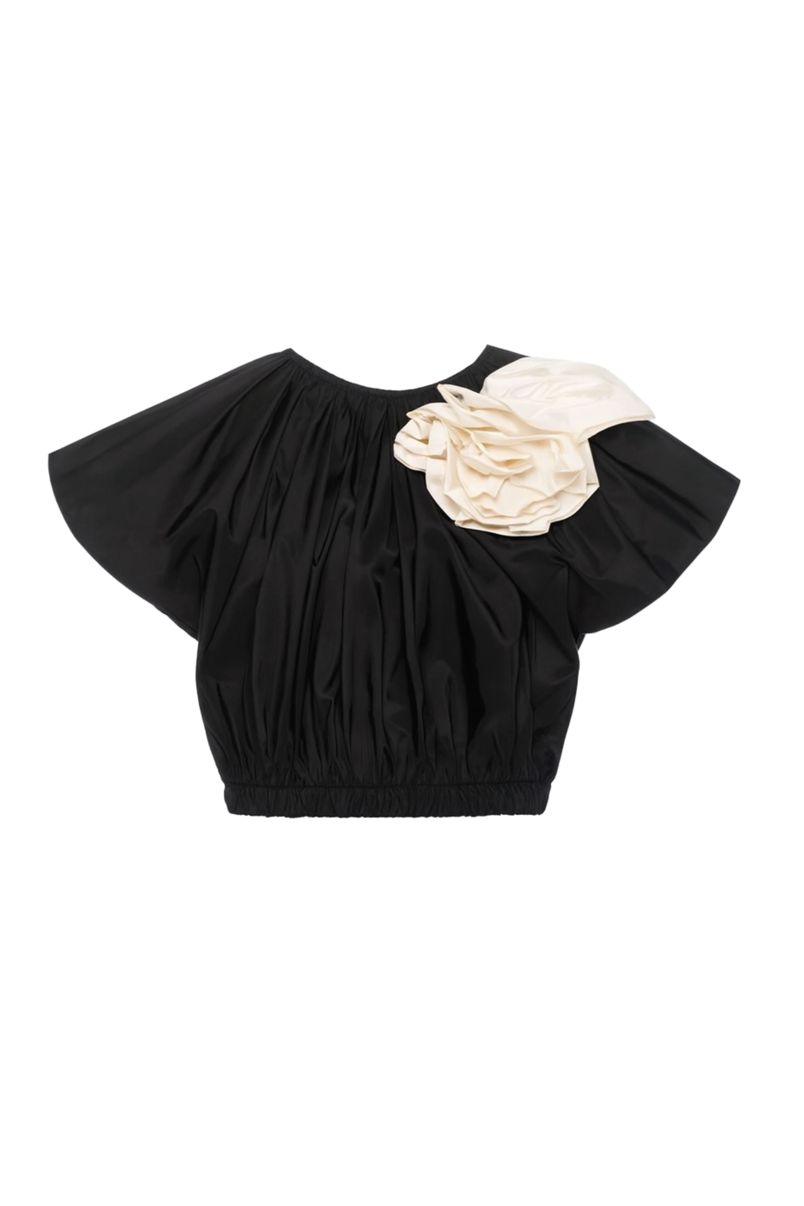 Laurie Solid Flutter Sleeve Top