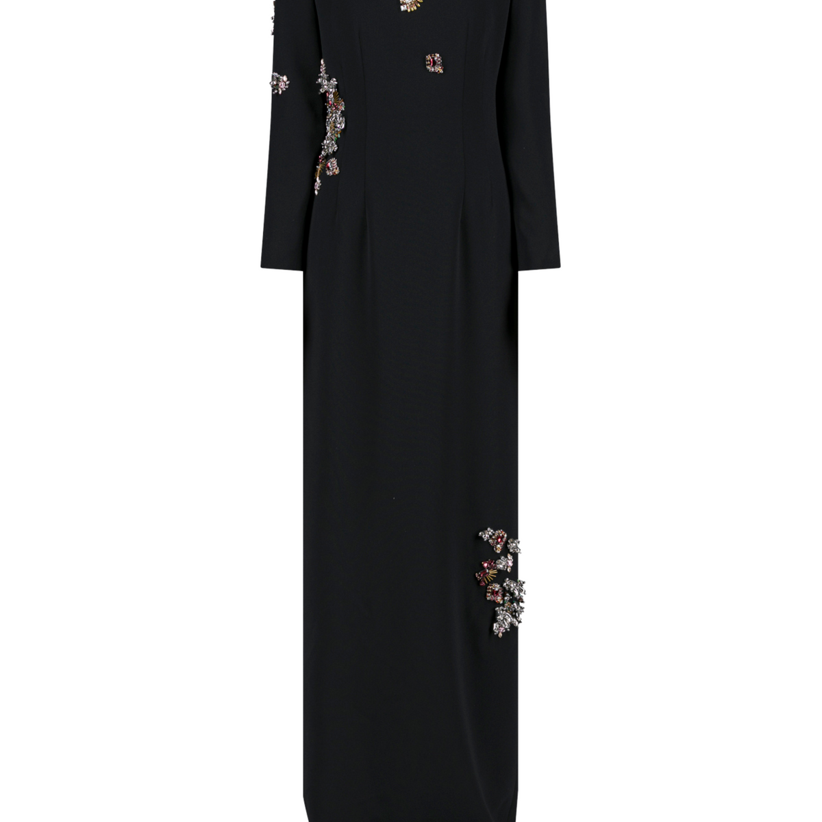 black dress embroidery design Muse Dress Black | Size S