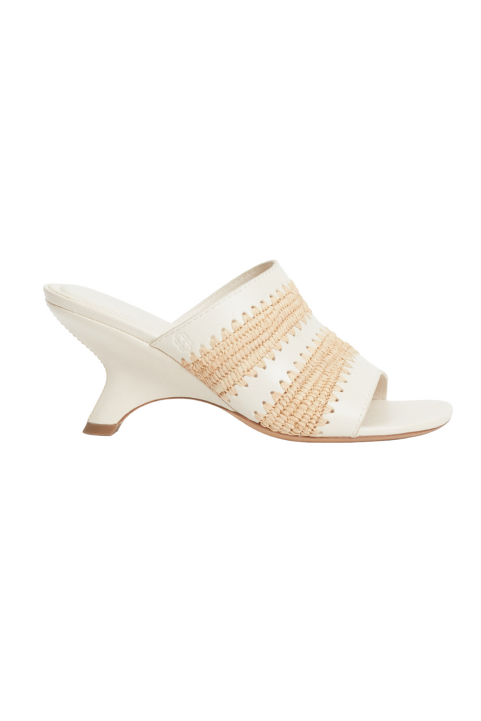 Shadow Mule Raffia Sandal