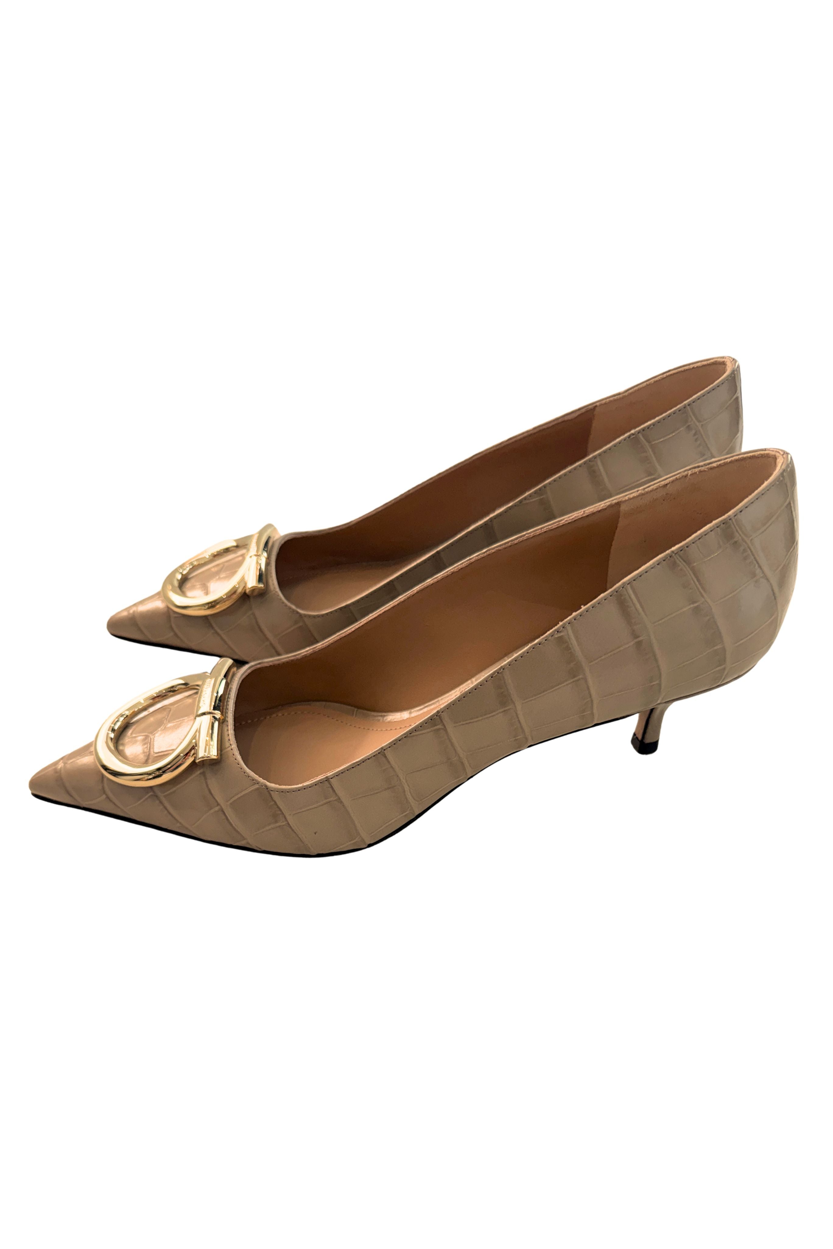 Lara Gancini 40 Croc 4.0cm  - Taupe