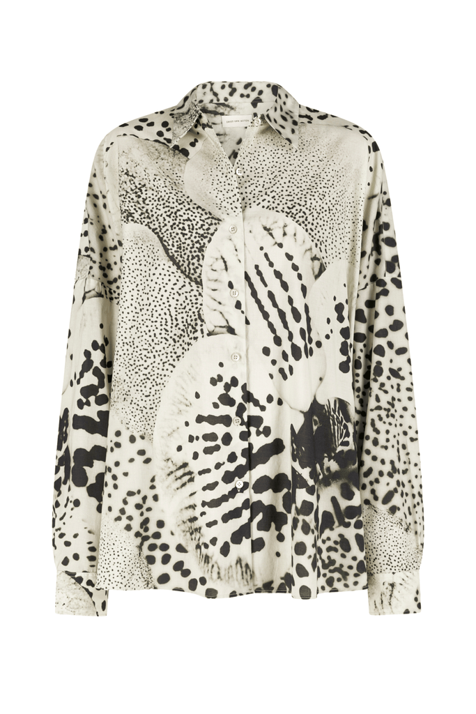 DRIES VAN NOTEN Casia Orchid Print Shirt