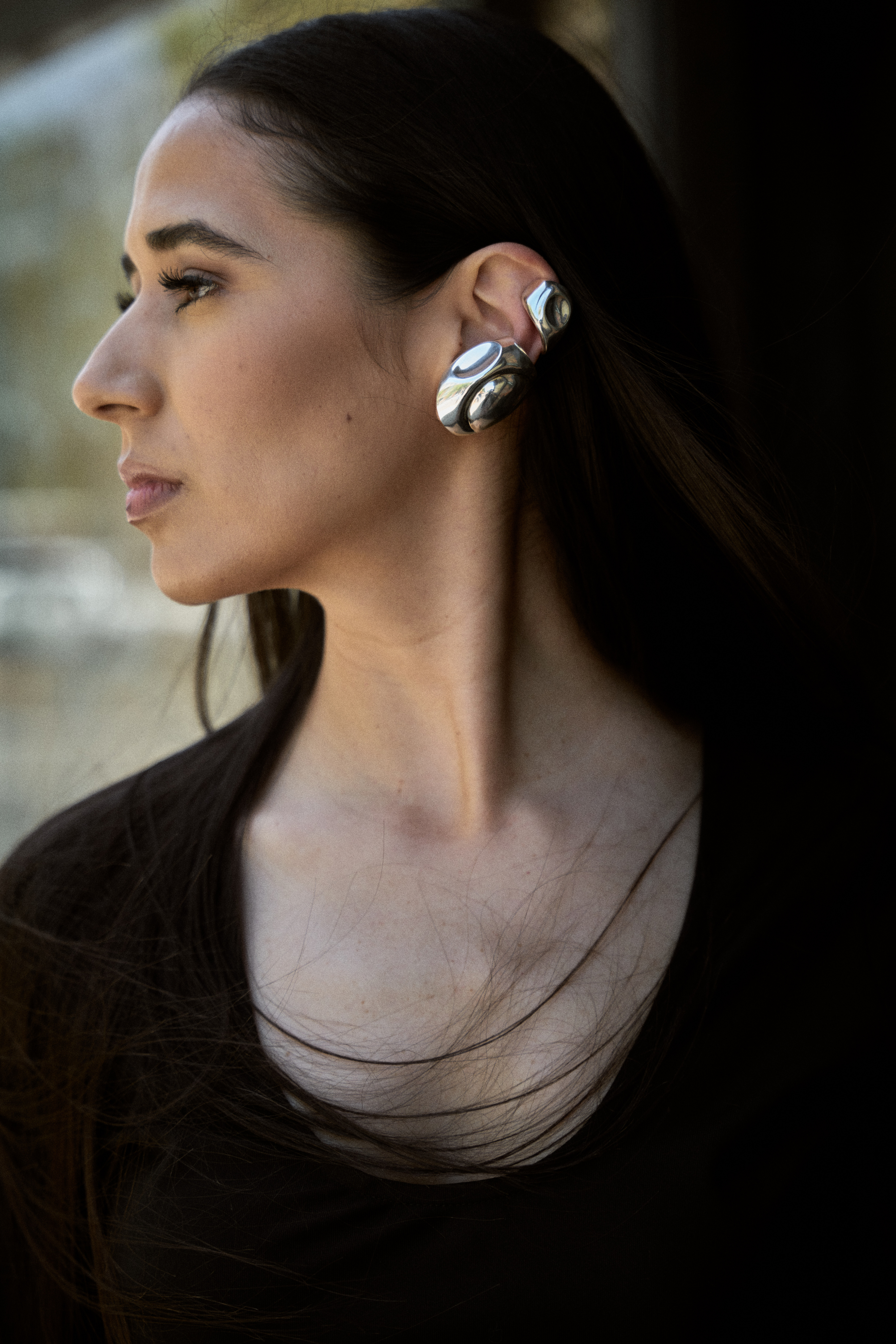 Small Cubagua Earcuff in Silver