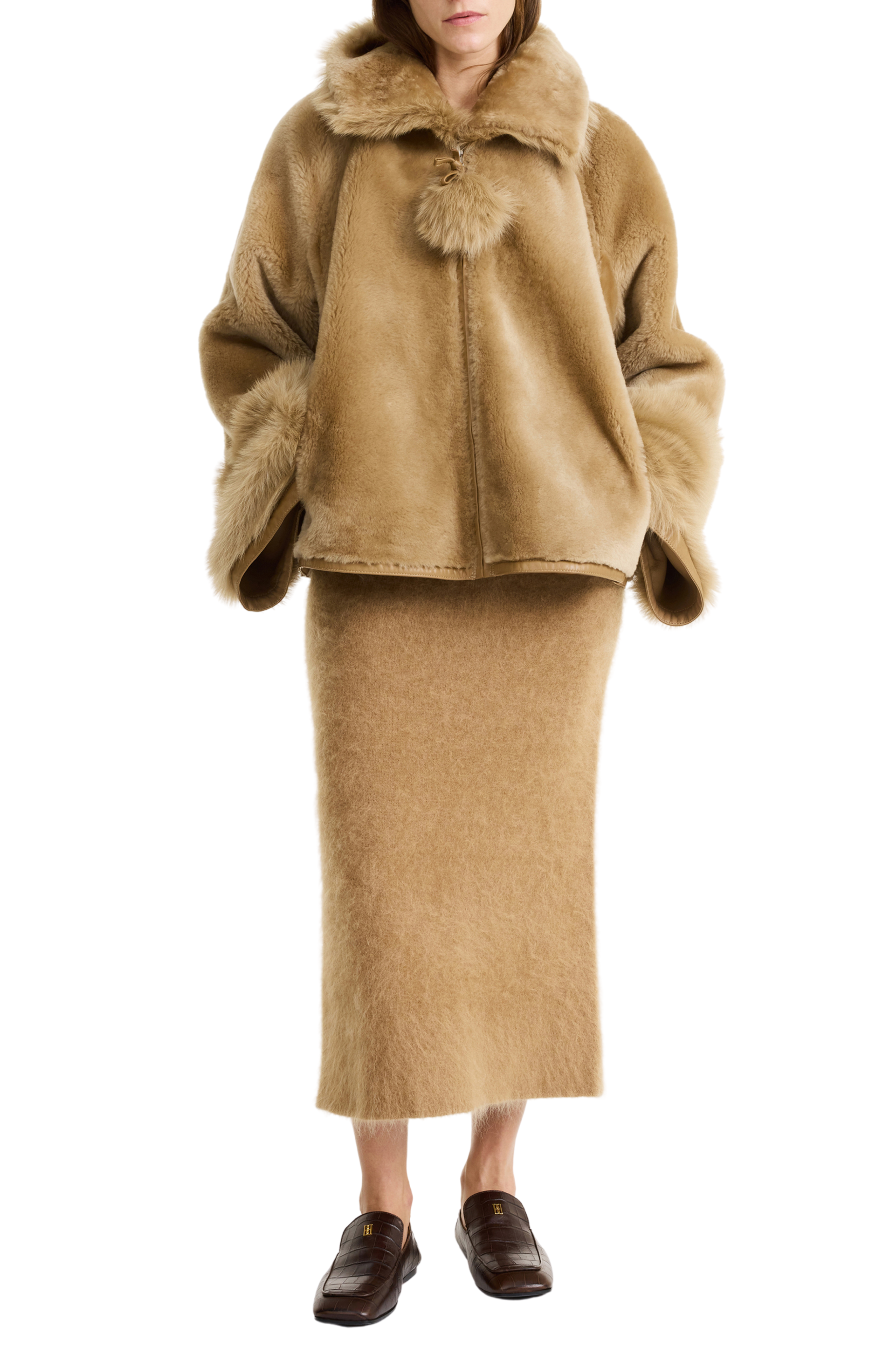 BY MALENE BIRGER Odellies Reversible Shearling Jacket