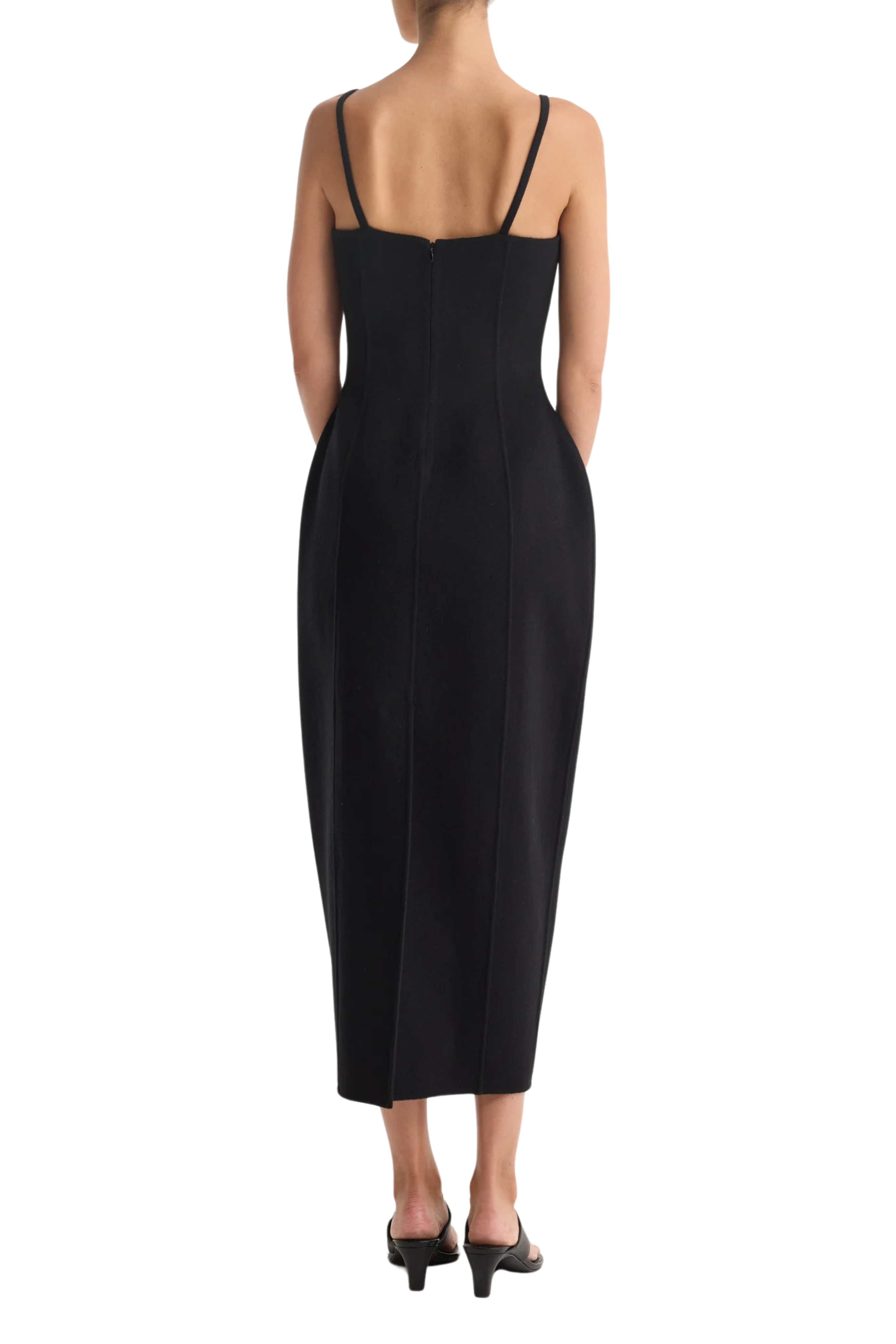 Sculptural Double-Faced Dress