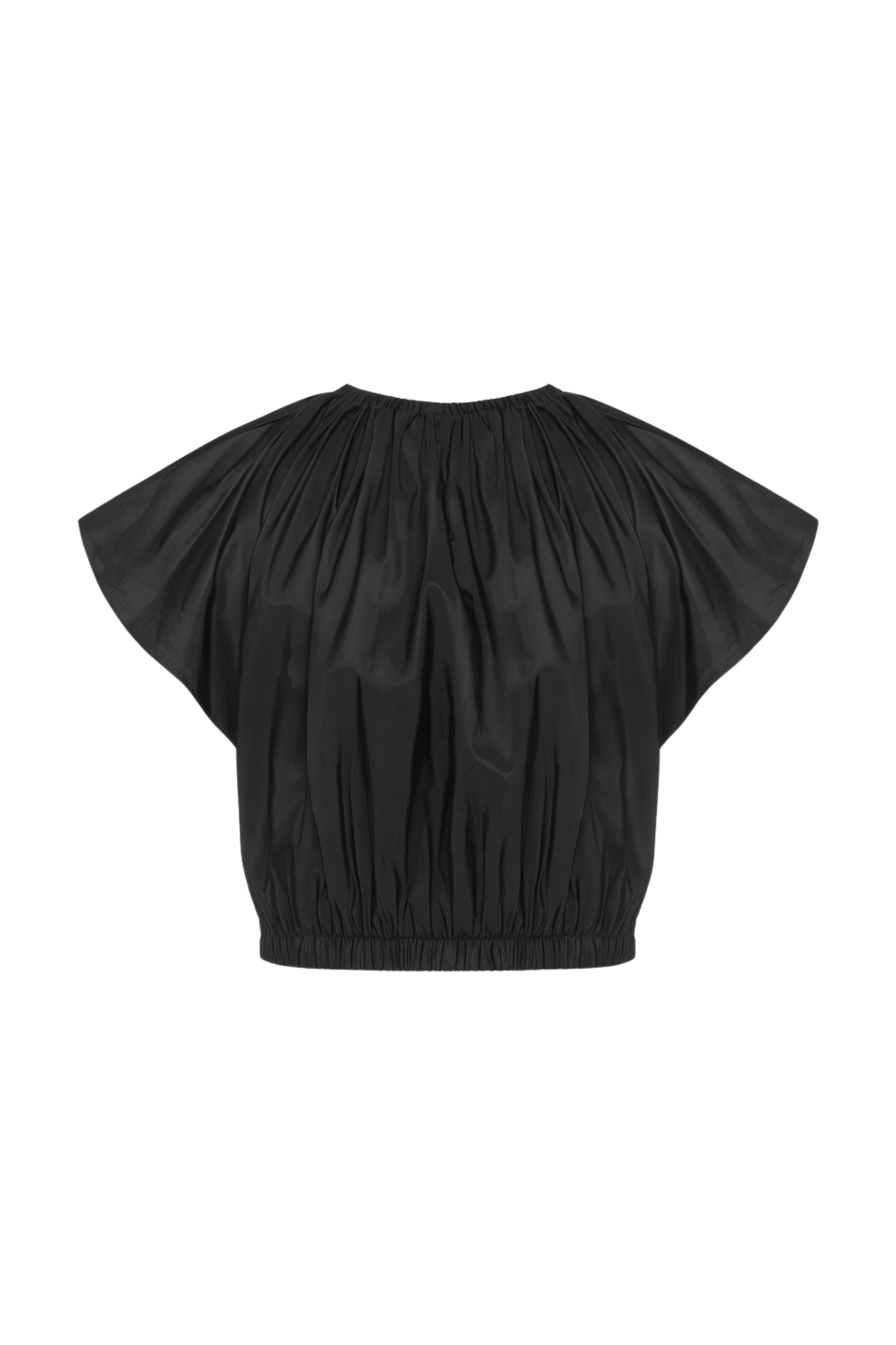 Laurie Solid Flutter Sleeve Top