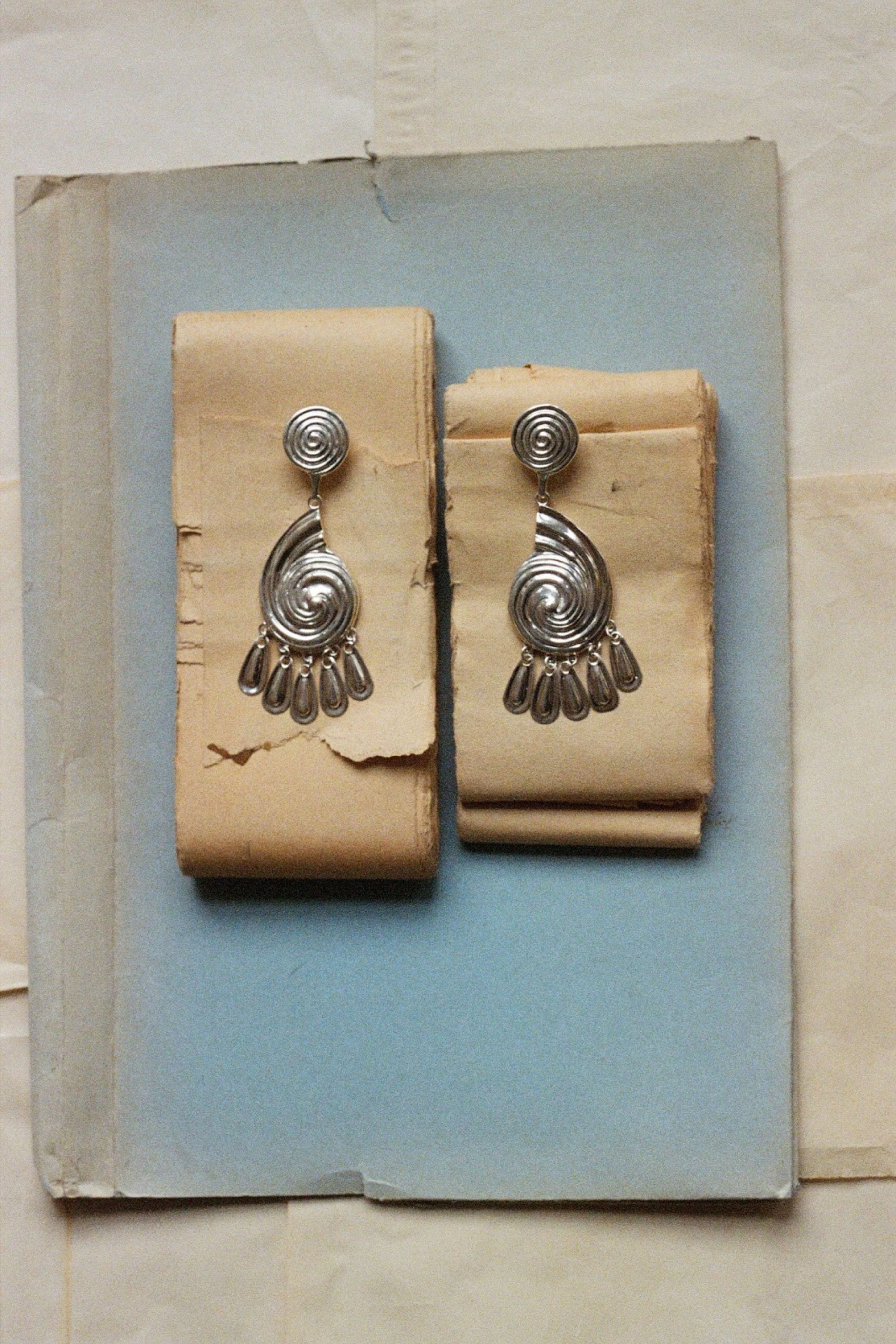 Eliza Earrings in Silver