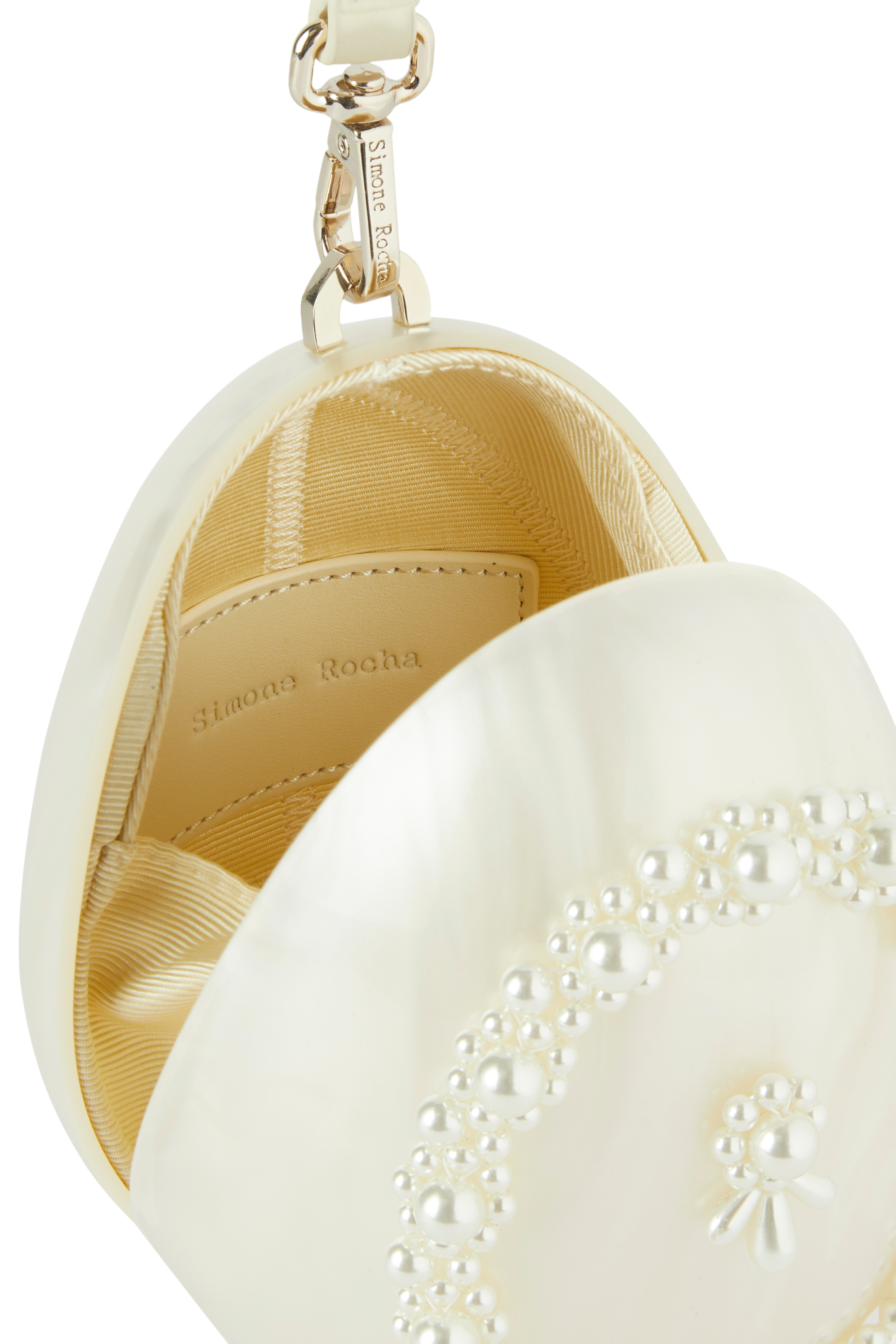 Micro Egg Bag with Pearl Crossbody