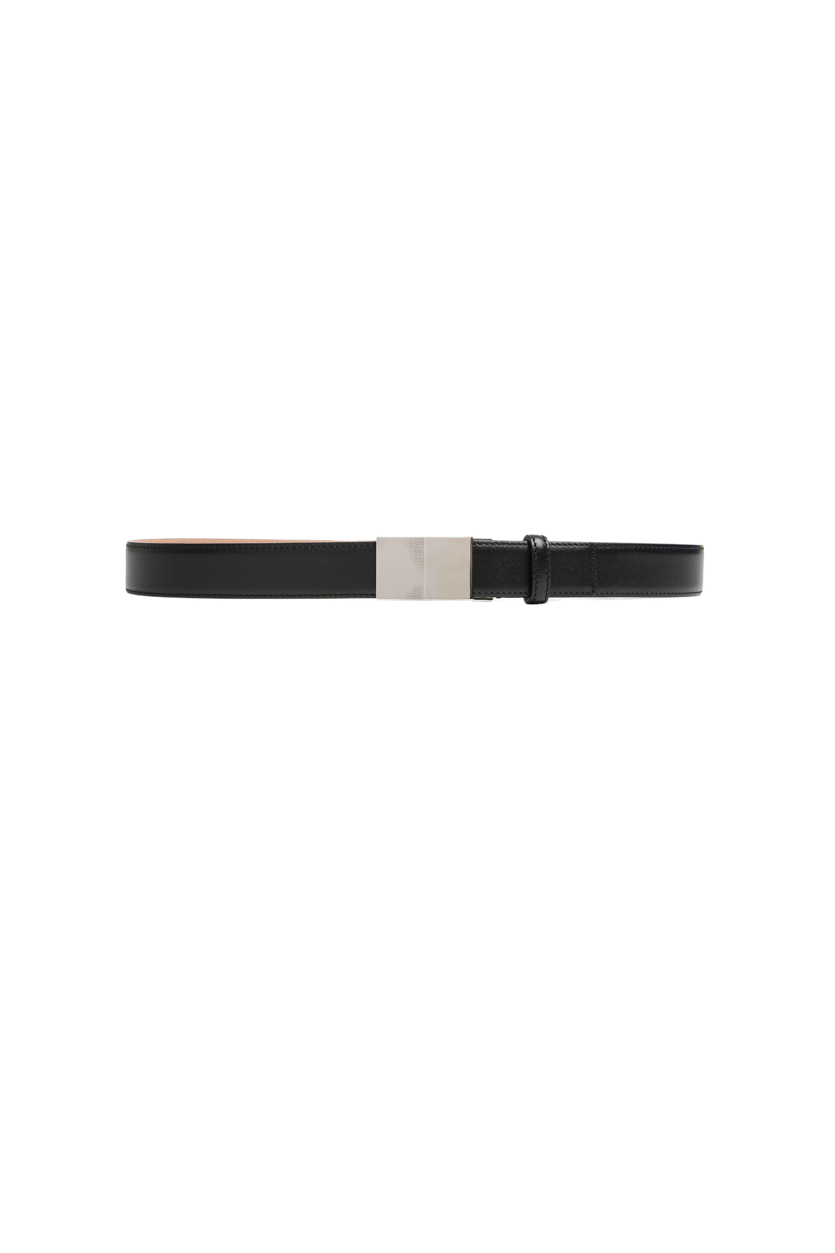 KHAITE Elio Black Leather Belt