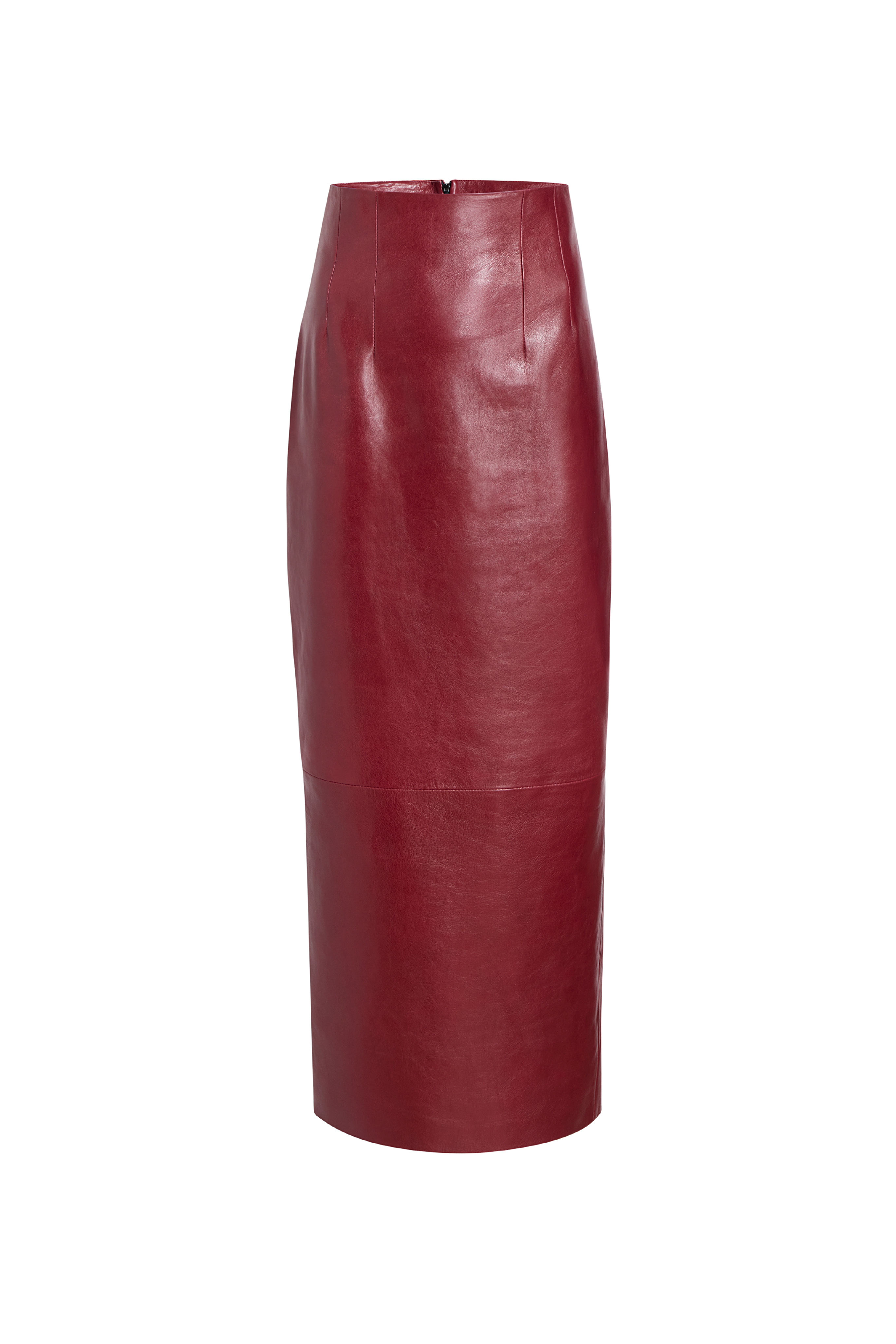 KHAITE Loxley Leather Pencil Skirt