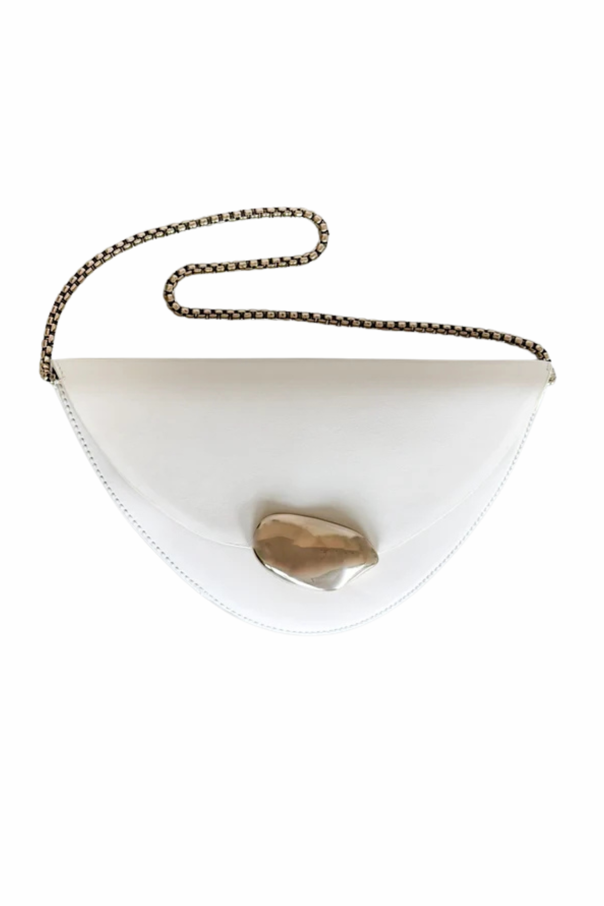 The Orb 2.0 Chain Clutch - Ivory