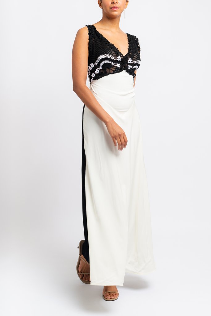 Pavona Crochet Maxi Dress