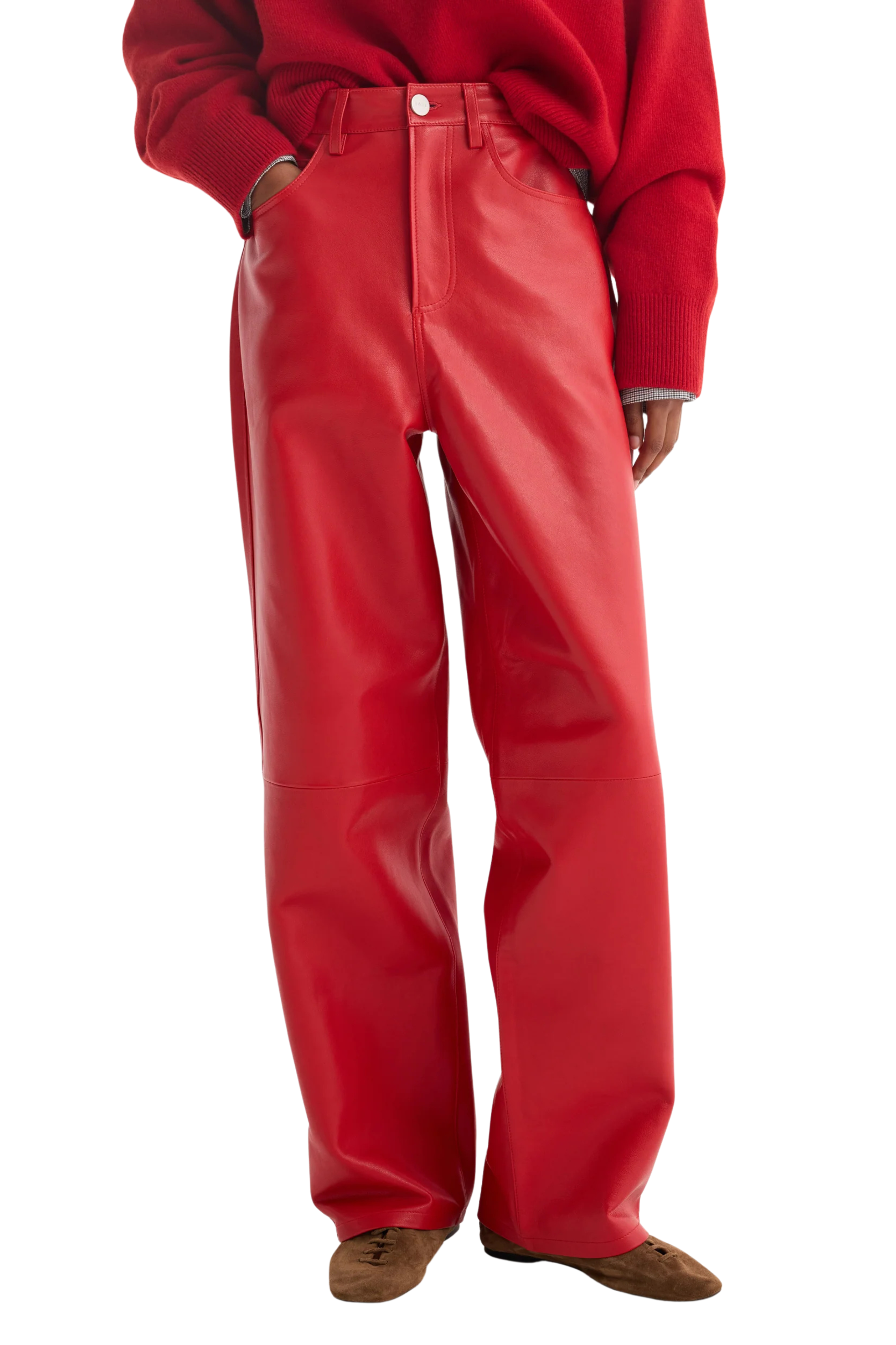 Baggy Leather Trousers