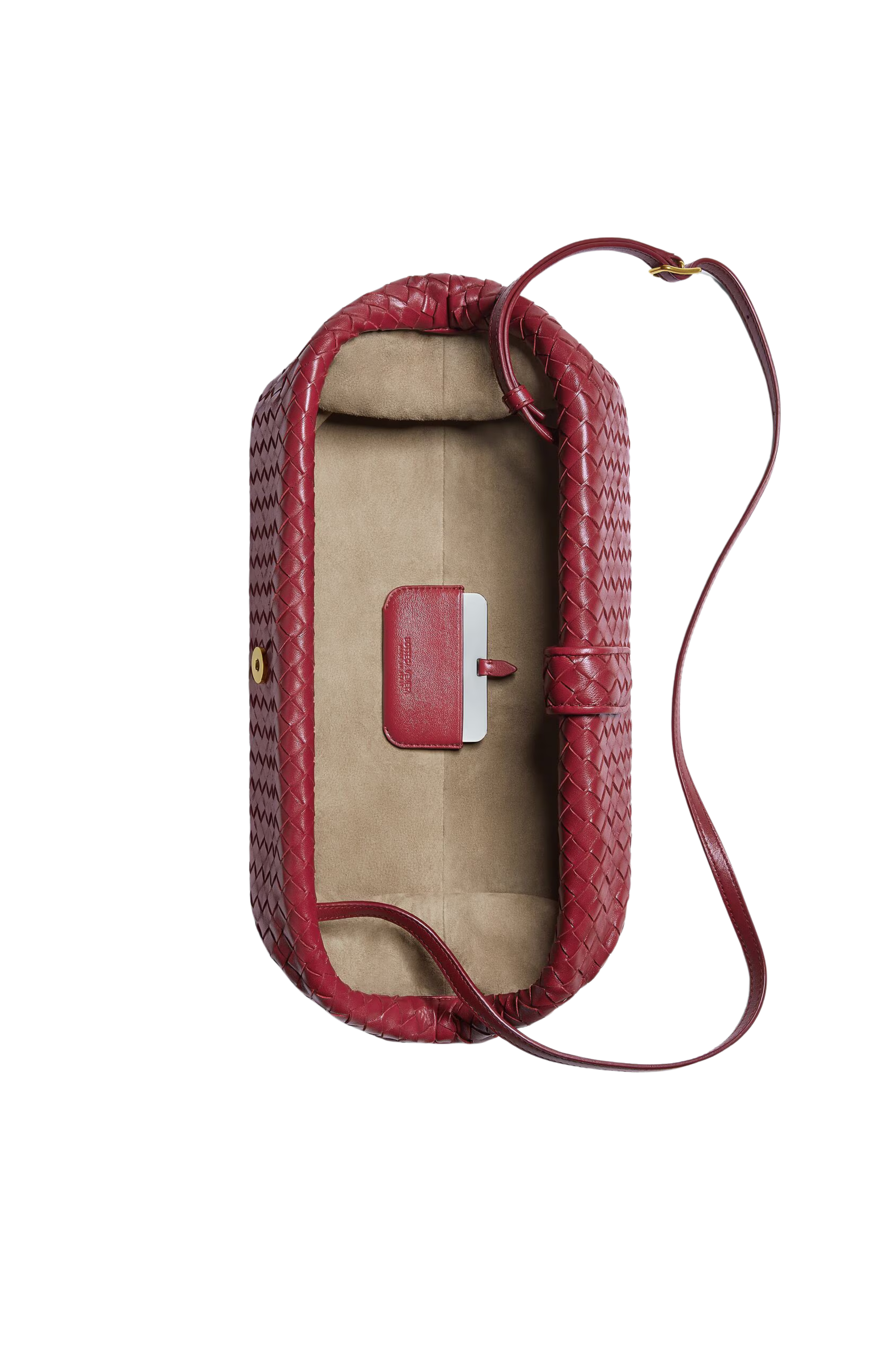 Lauren 1976 Clutch in Lava Red