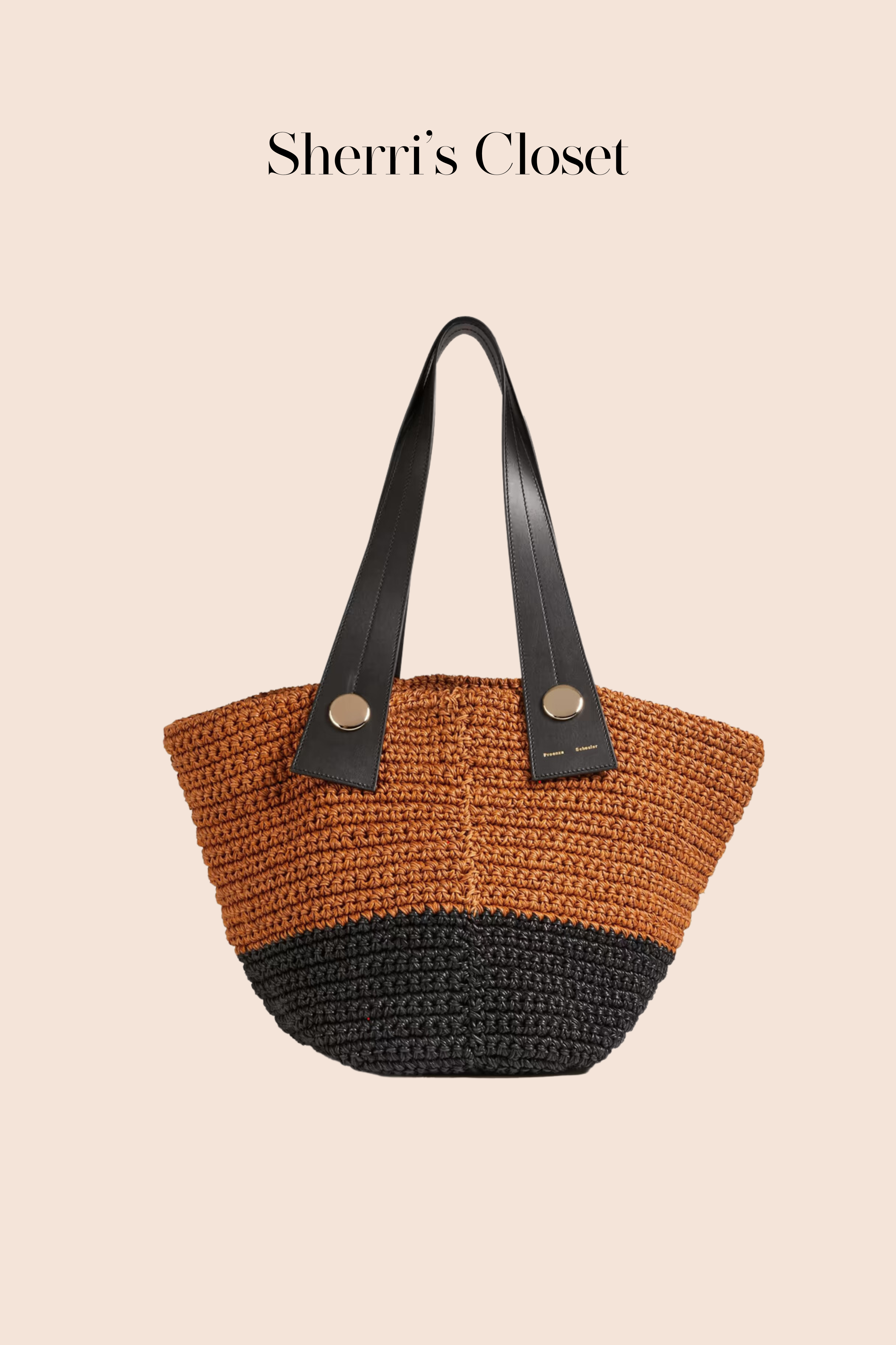Sherri's Closet: Tobo Large Bicolor Crochet Tote Bag