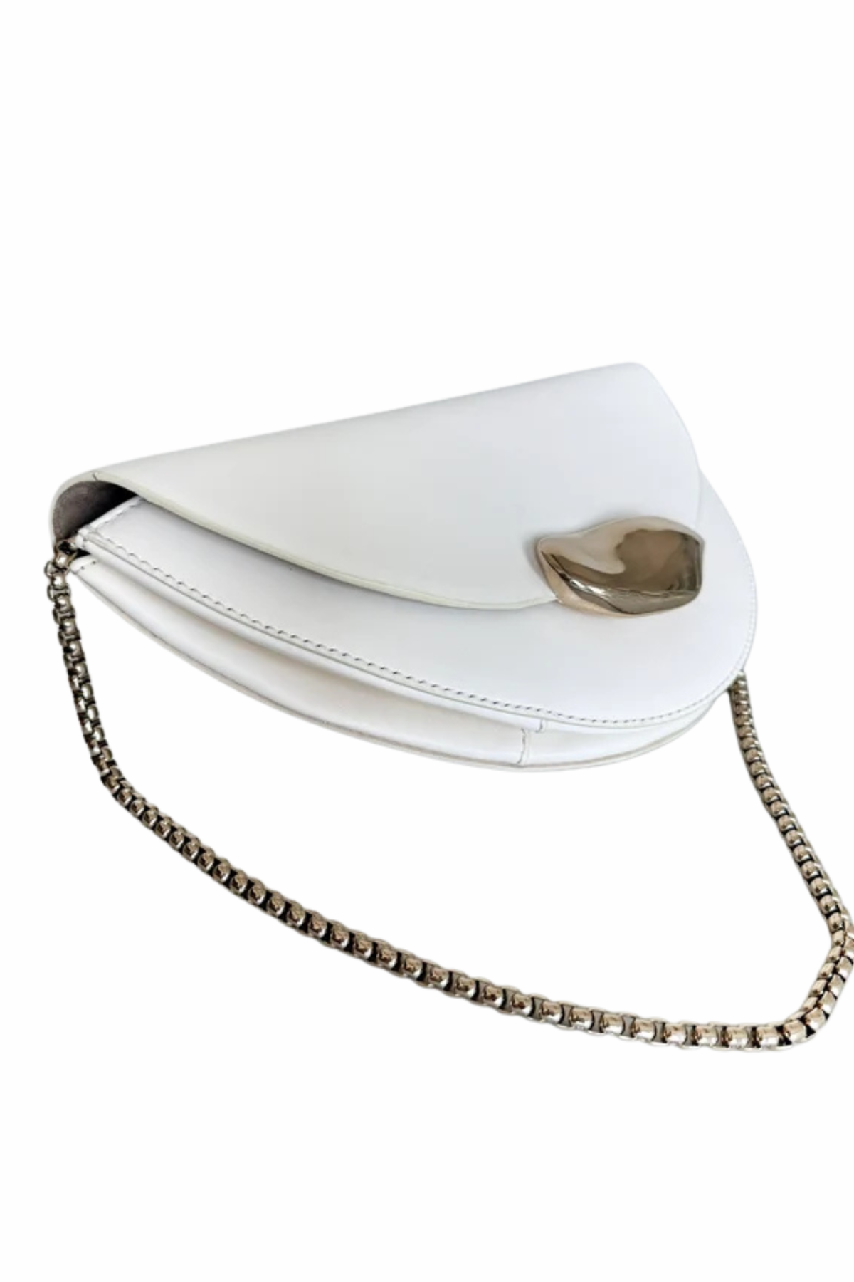 The Orb 2.0 Chain Clutch - Ivory