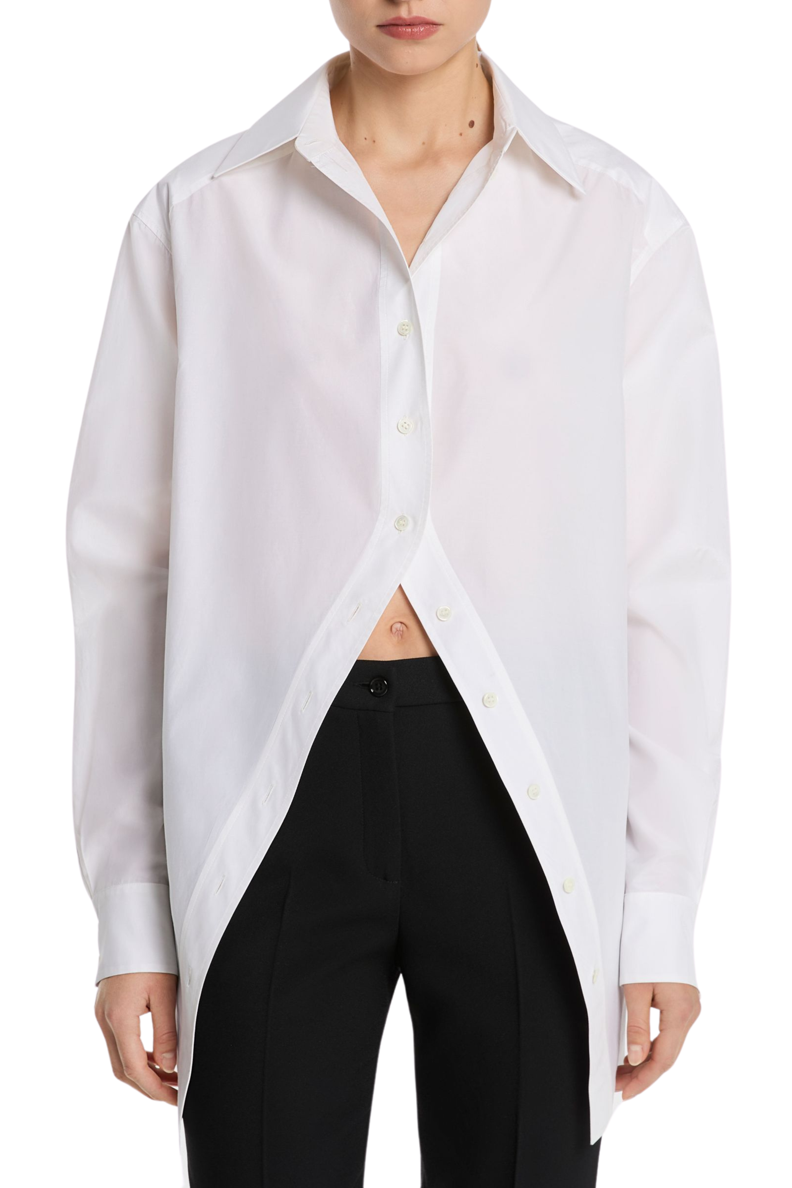 Portrait Collar Button Down Shirt