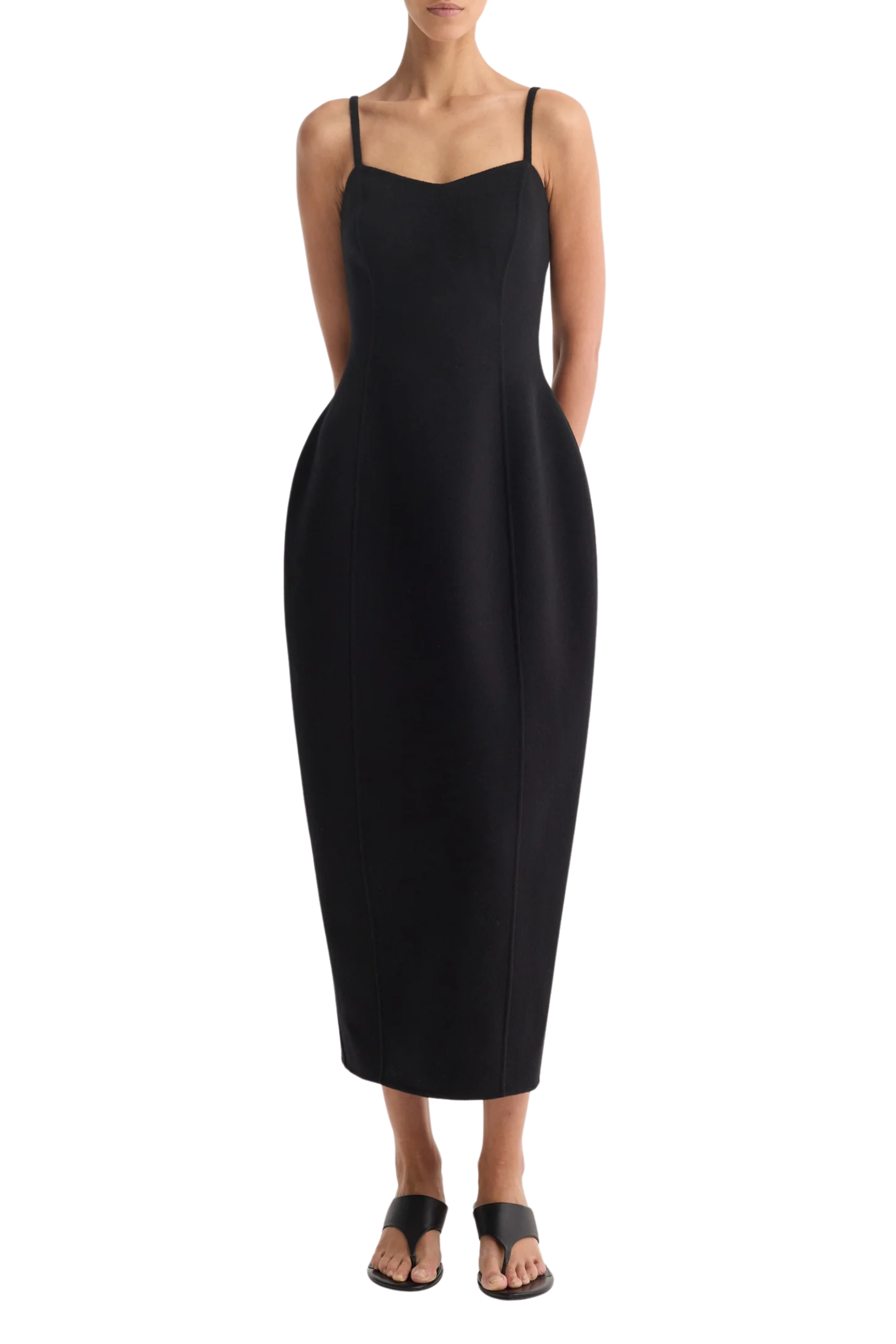 Sculptural Double-Faced Dress