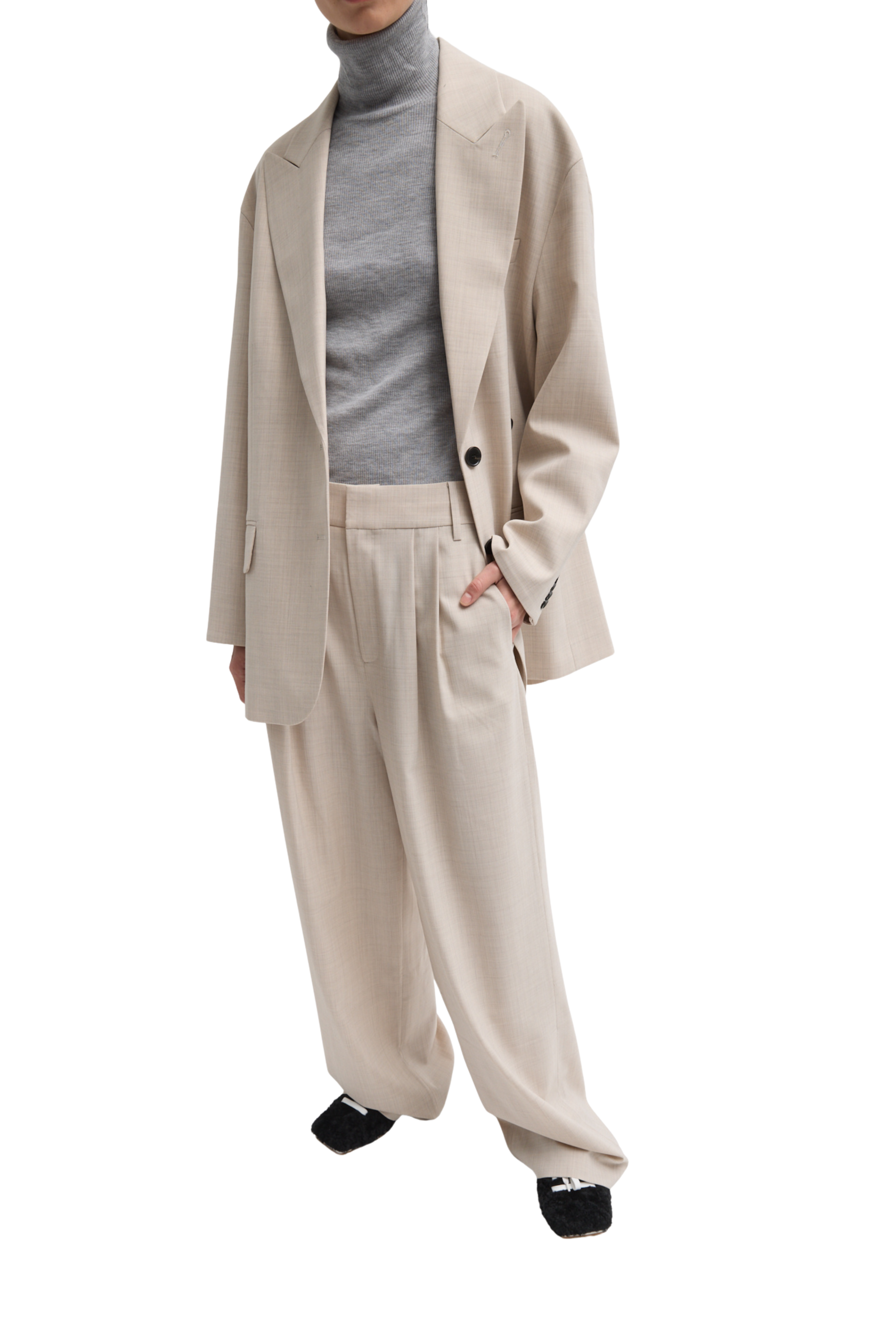 Tropical Wool Liam Blazer - Oatmeal