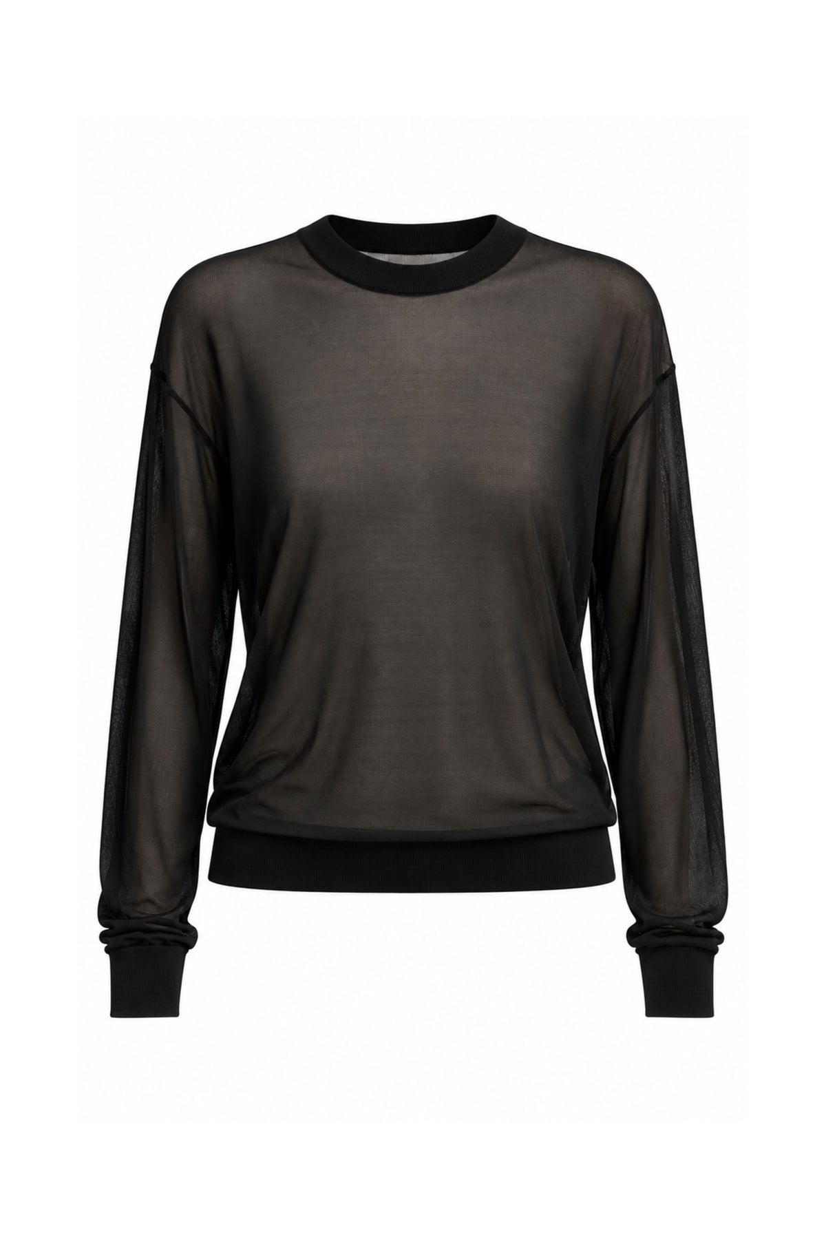 Slinky Viscose Perfect Mens Pullover - Black