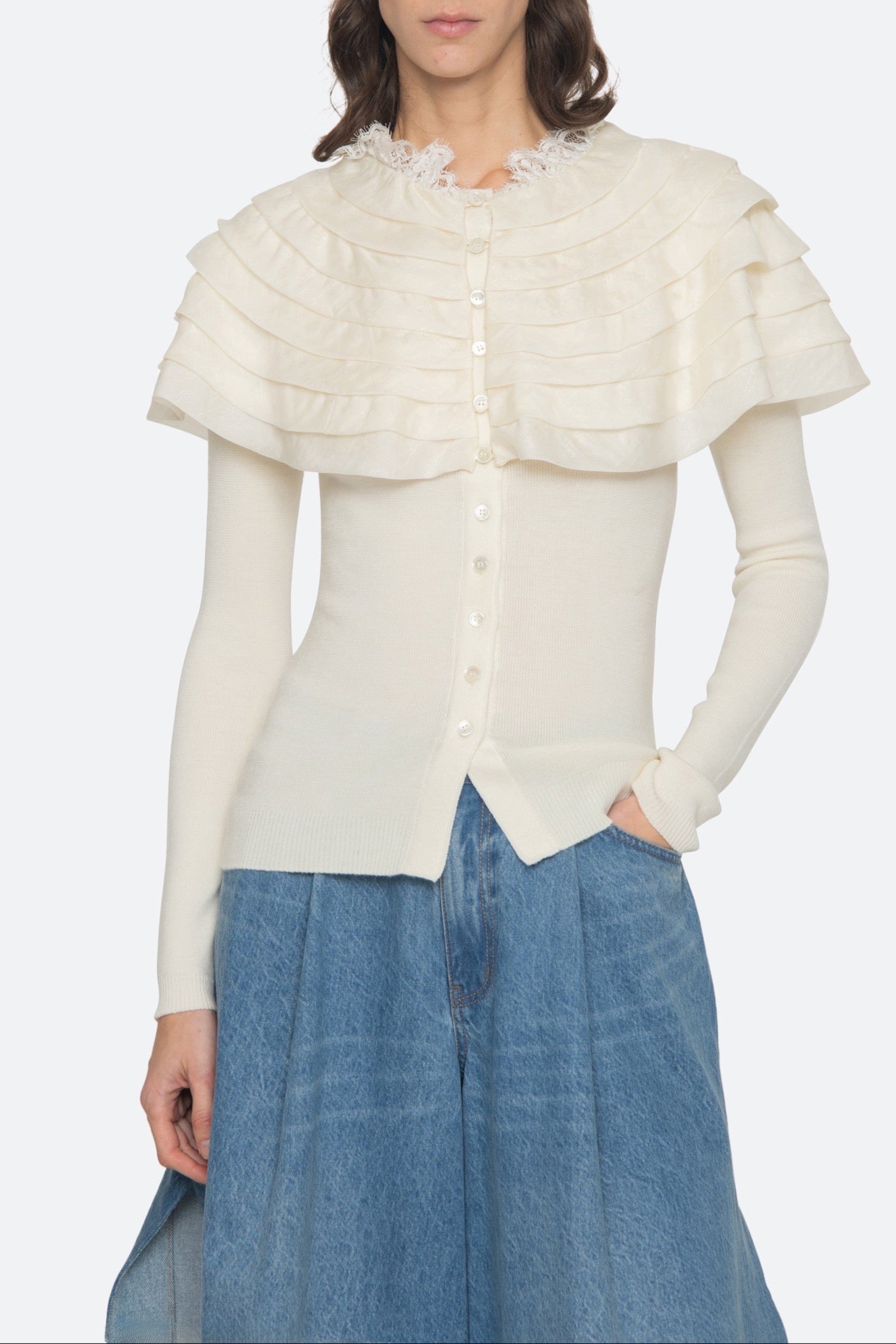 WANDA KNIT L/SLV CARDIGAN (D2)