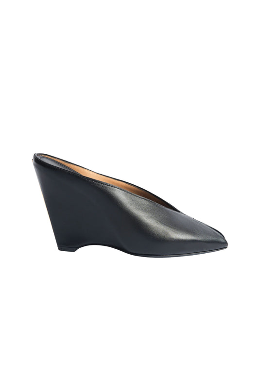 Mule Wedge in Black