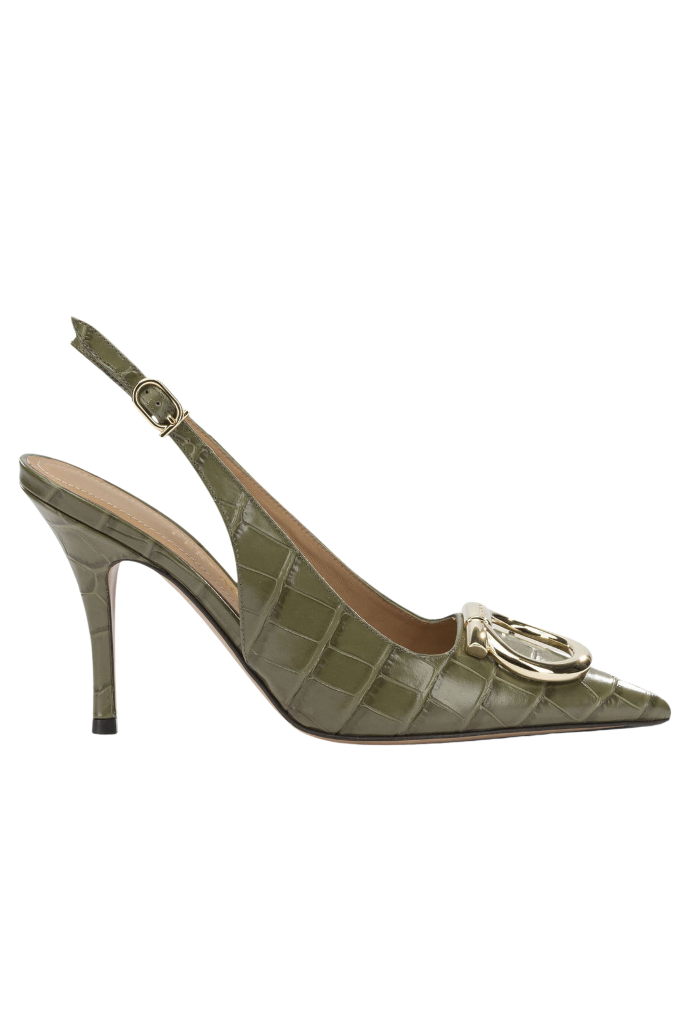 Sara Croc 65MM Slingback