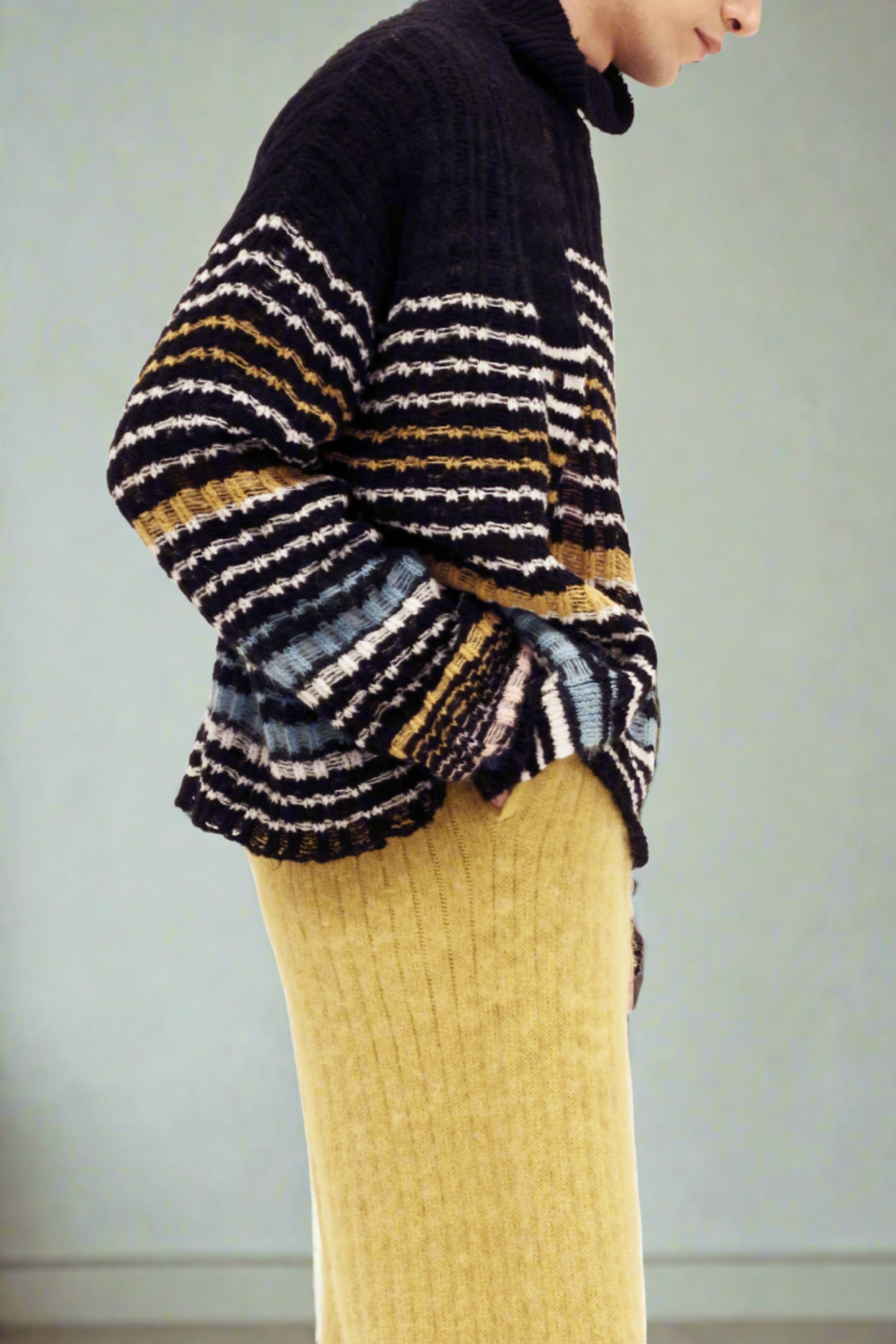 ZANKOV Stephan Stripe Knit Cardigan