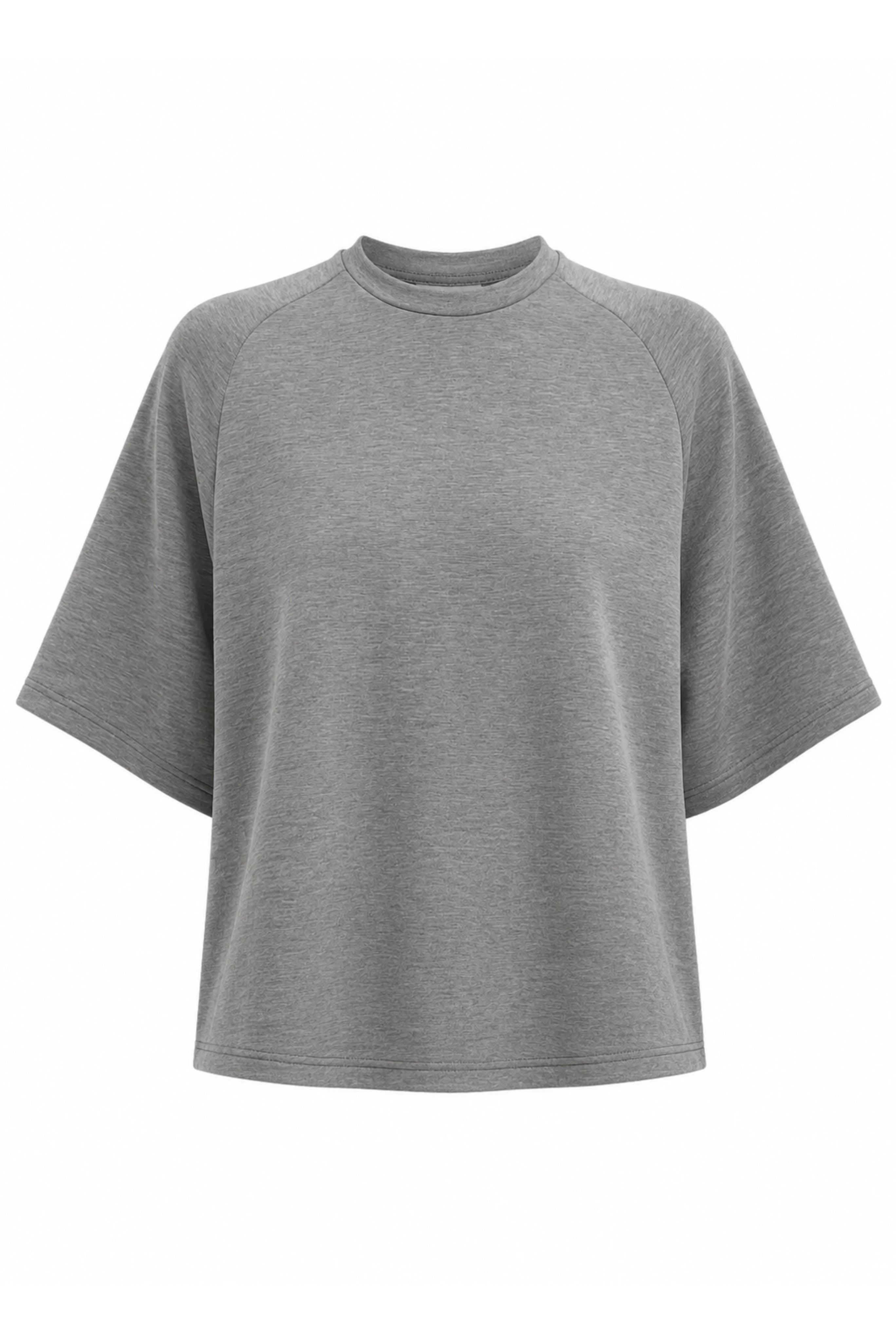 Feather Weight Viscose Neoprene Short Sleeve T - Bordeaux