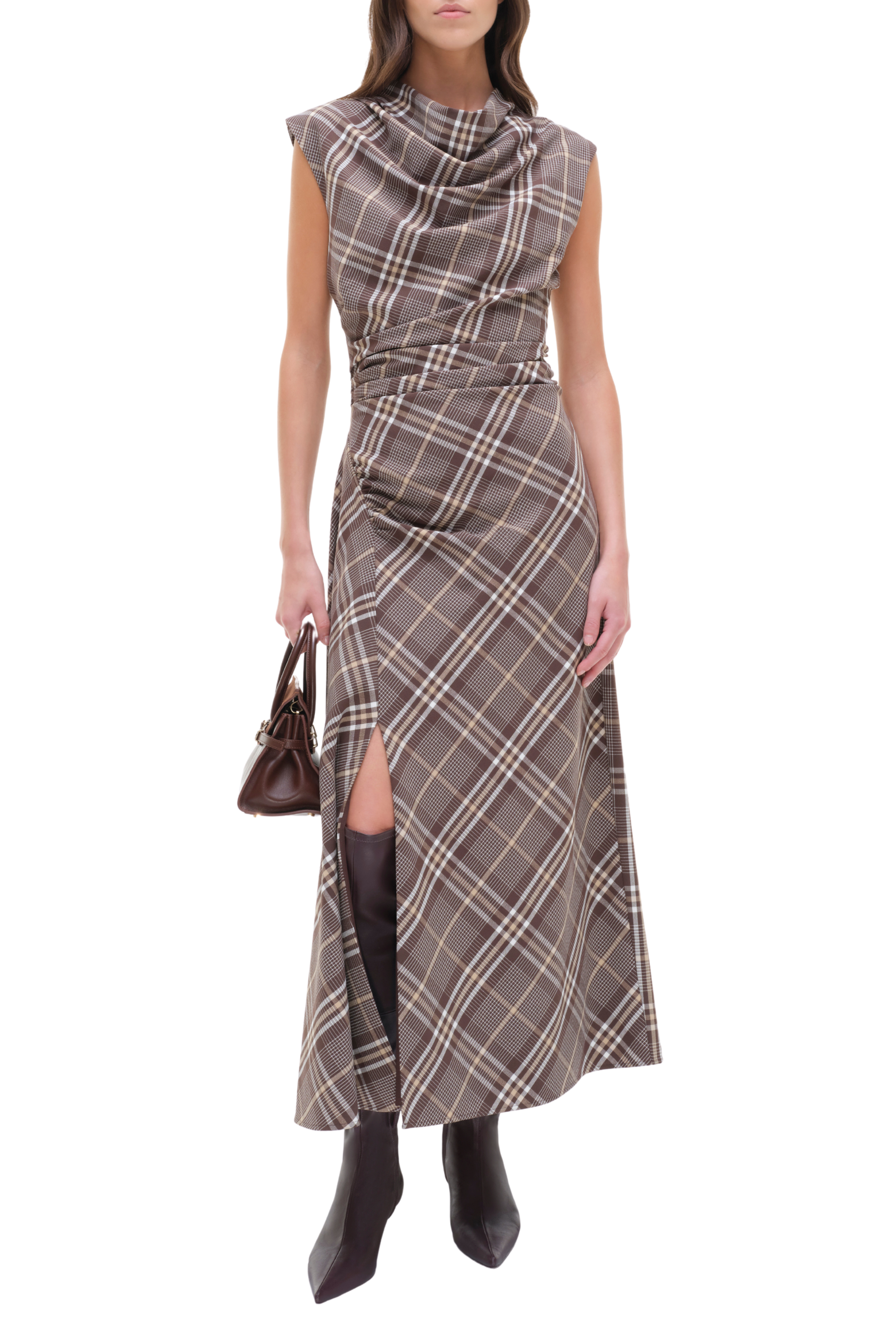 Burke Draped Midi Dress