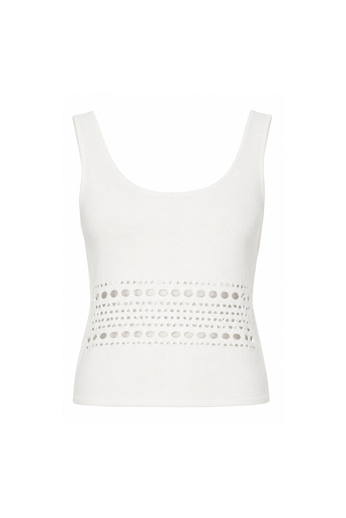 Fitzgerald Open Stitch Knit Tank