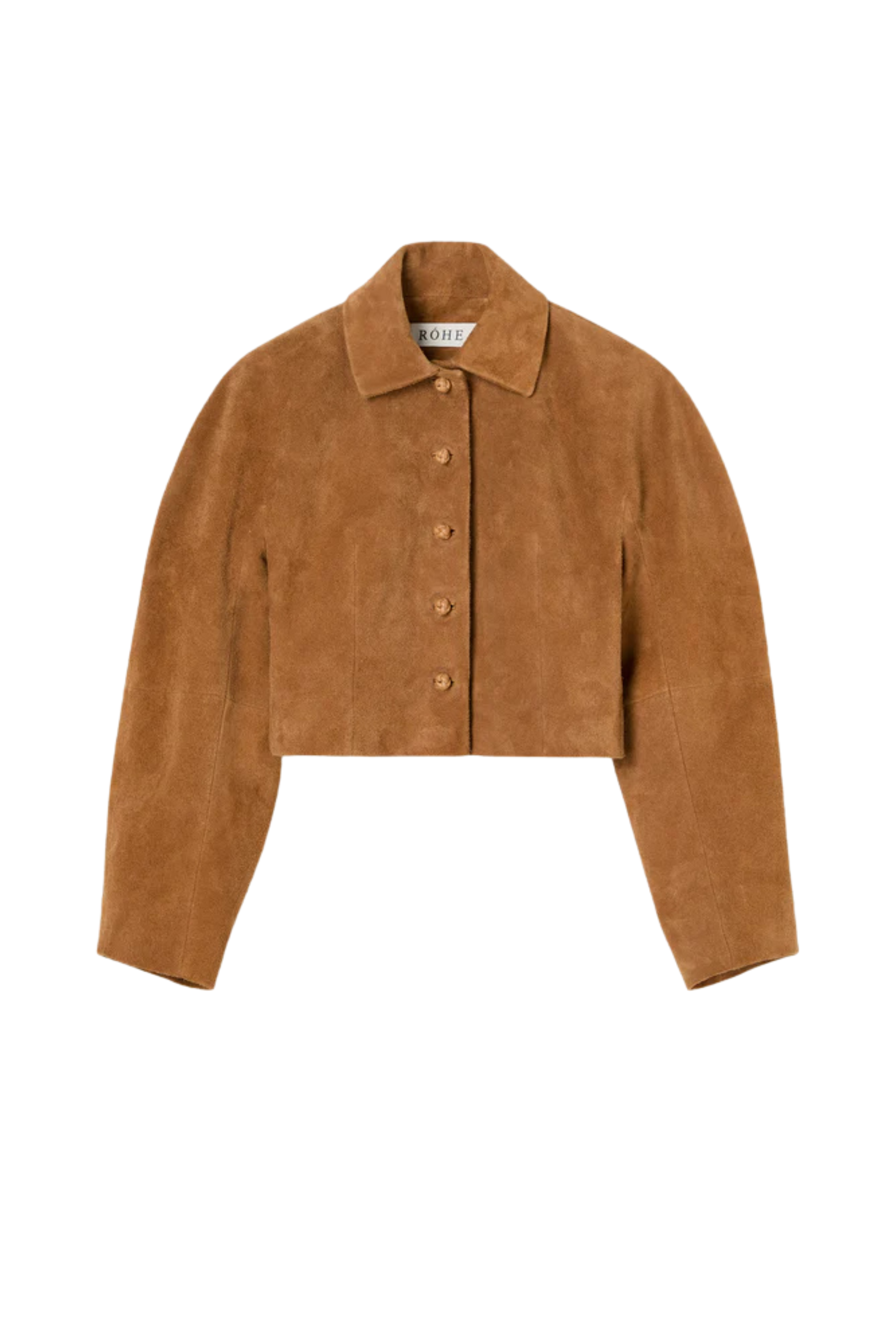 Rounded Textured Suede Jacket