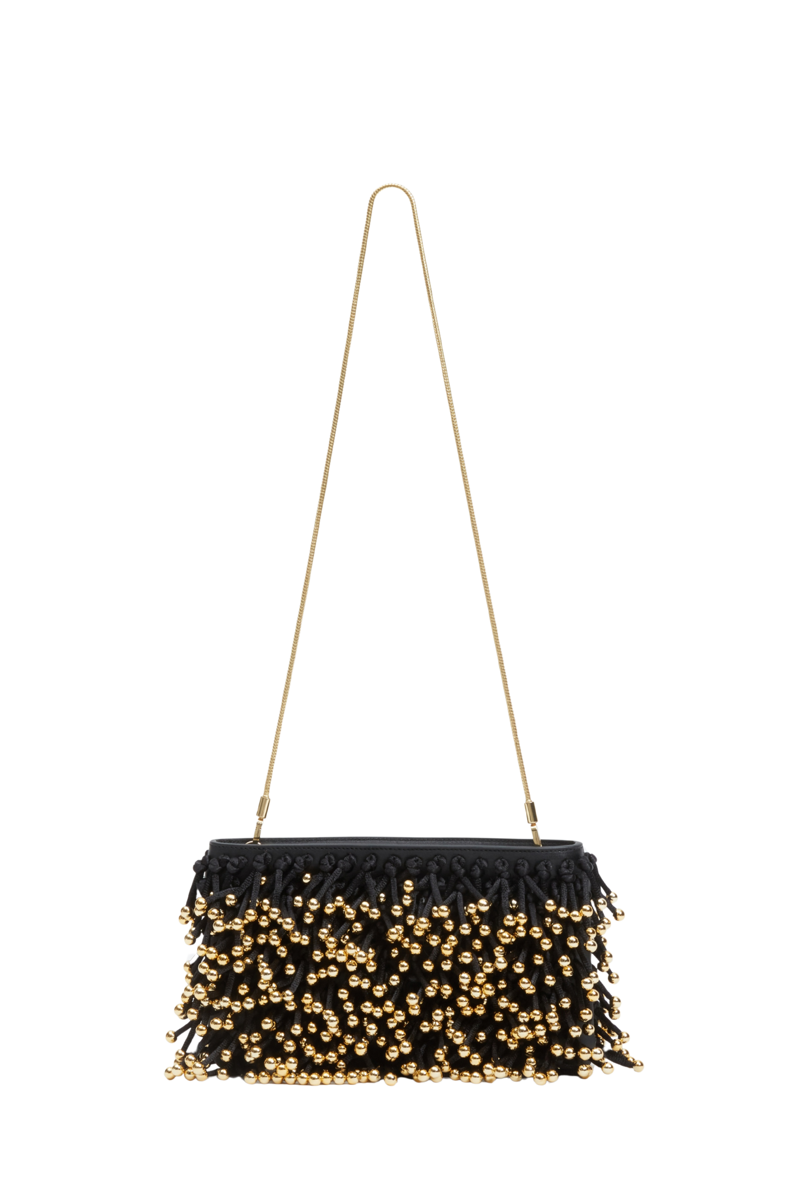 Reese Beaded Fringe Clutch