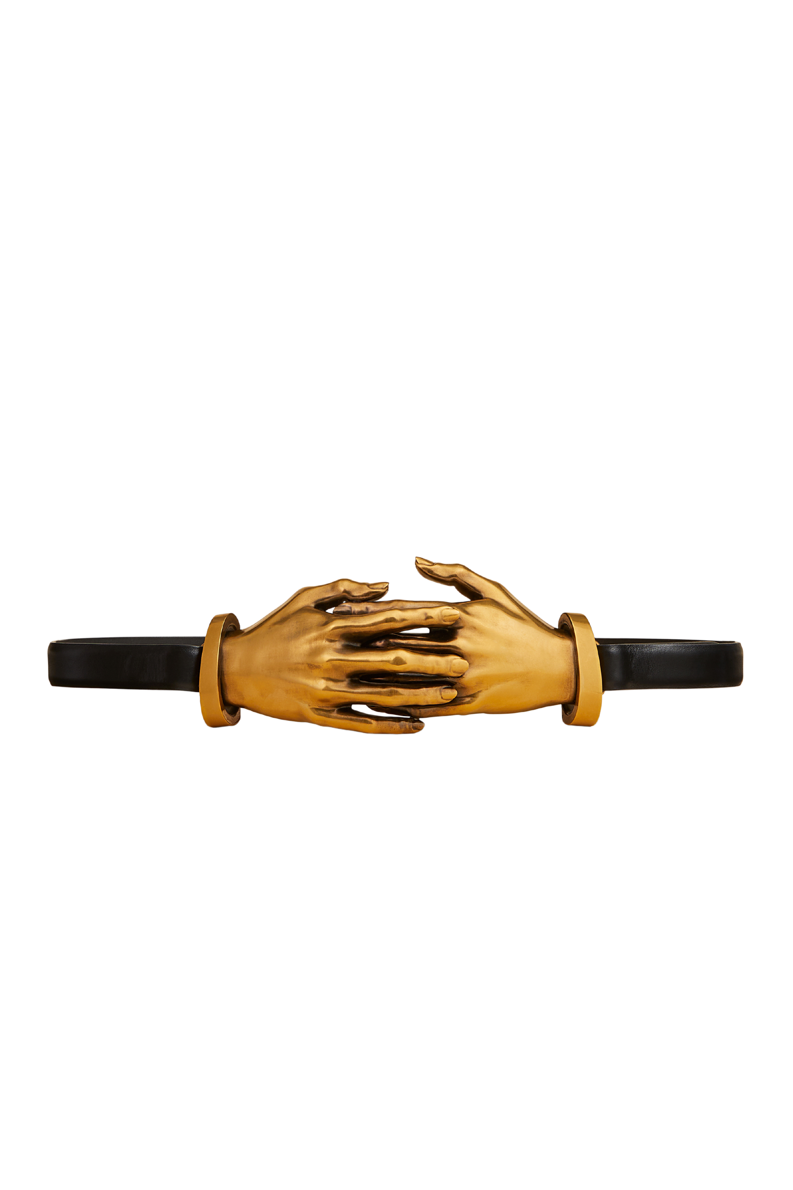 KHAITE Antique Gold Hand Leather Belt