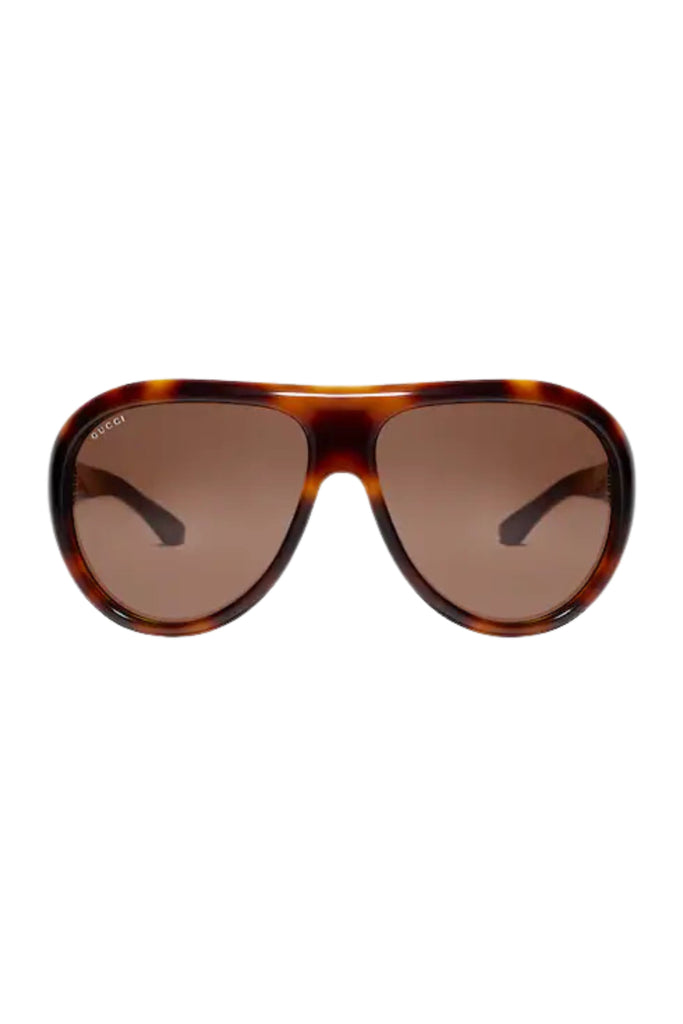 Pilot Frame Sunglasses - Brown