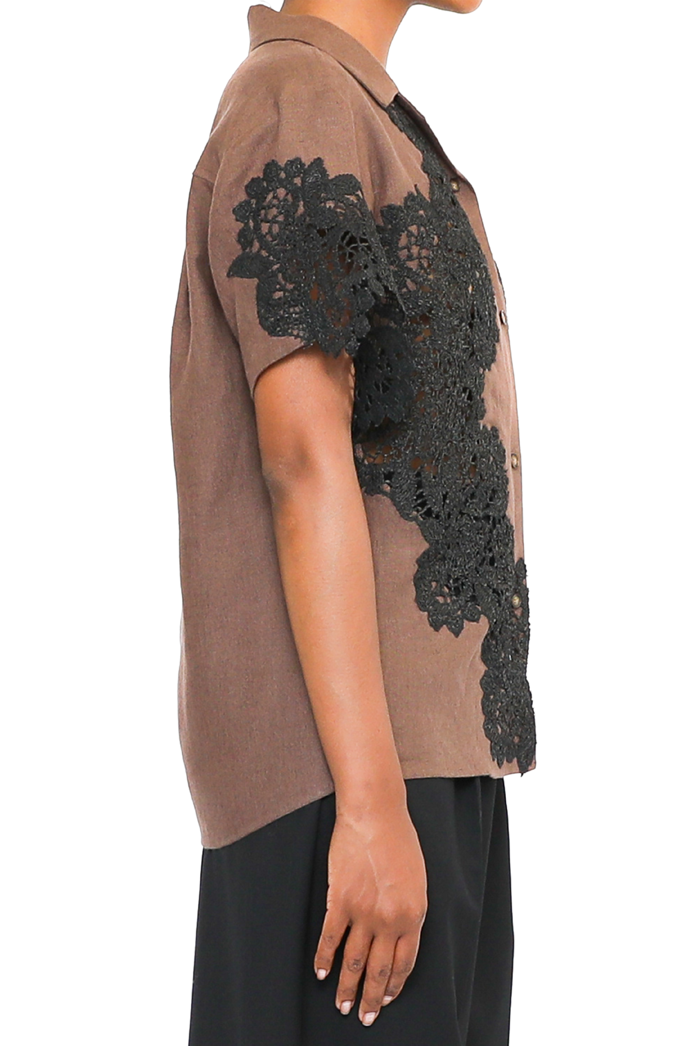 ROSIE ASSOULIN Lace Cabana Shirt