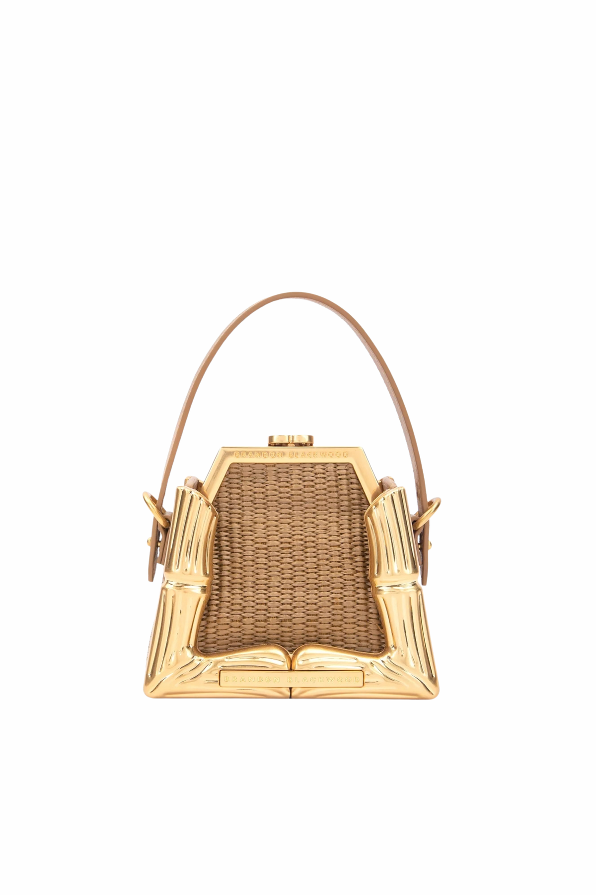 Bamboo B Micro Tote - Raffia
