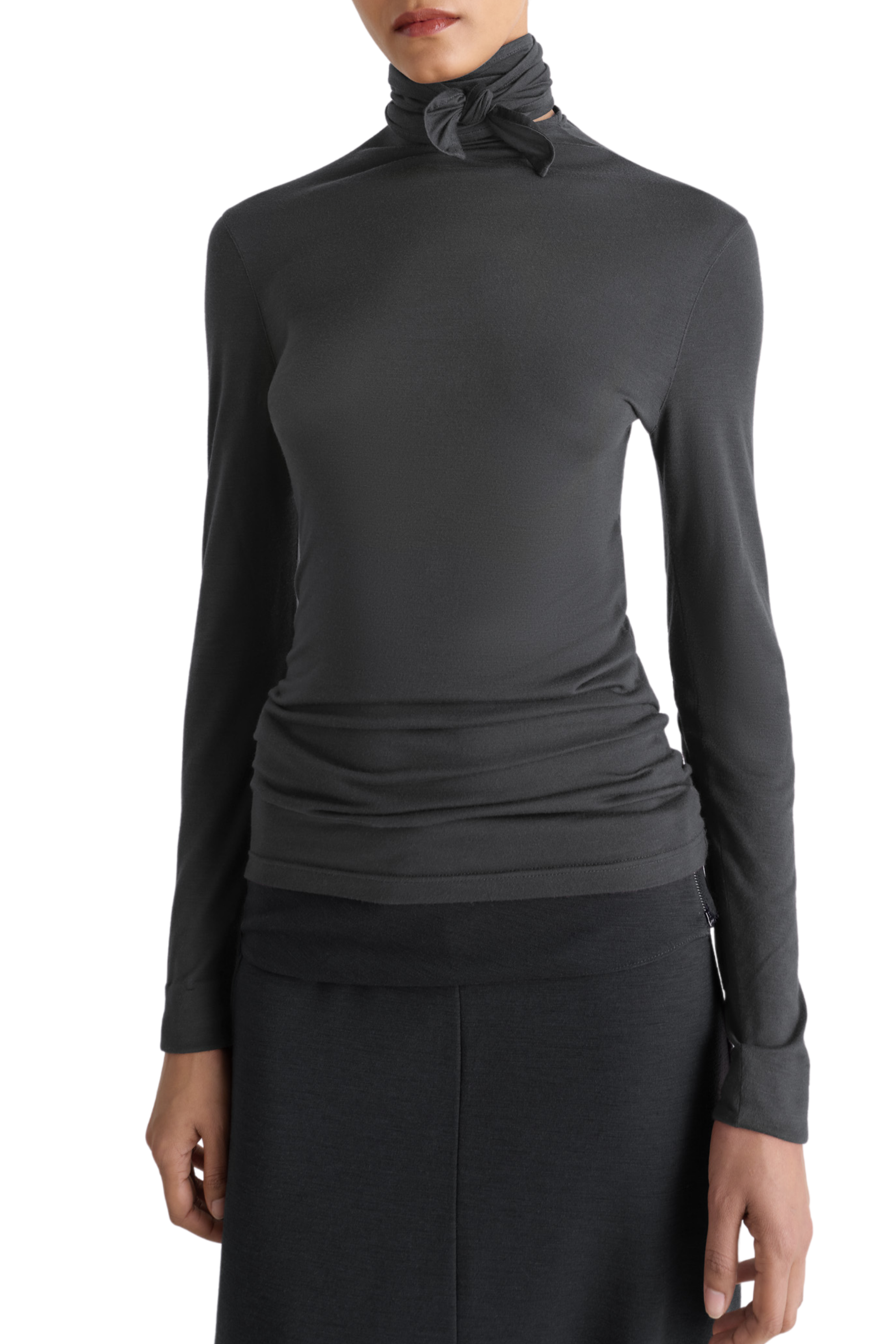 Foulard Top in Coal