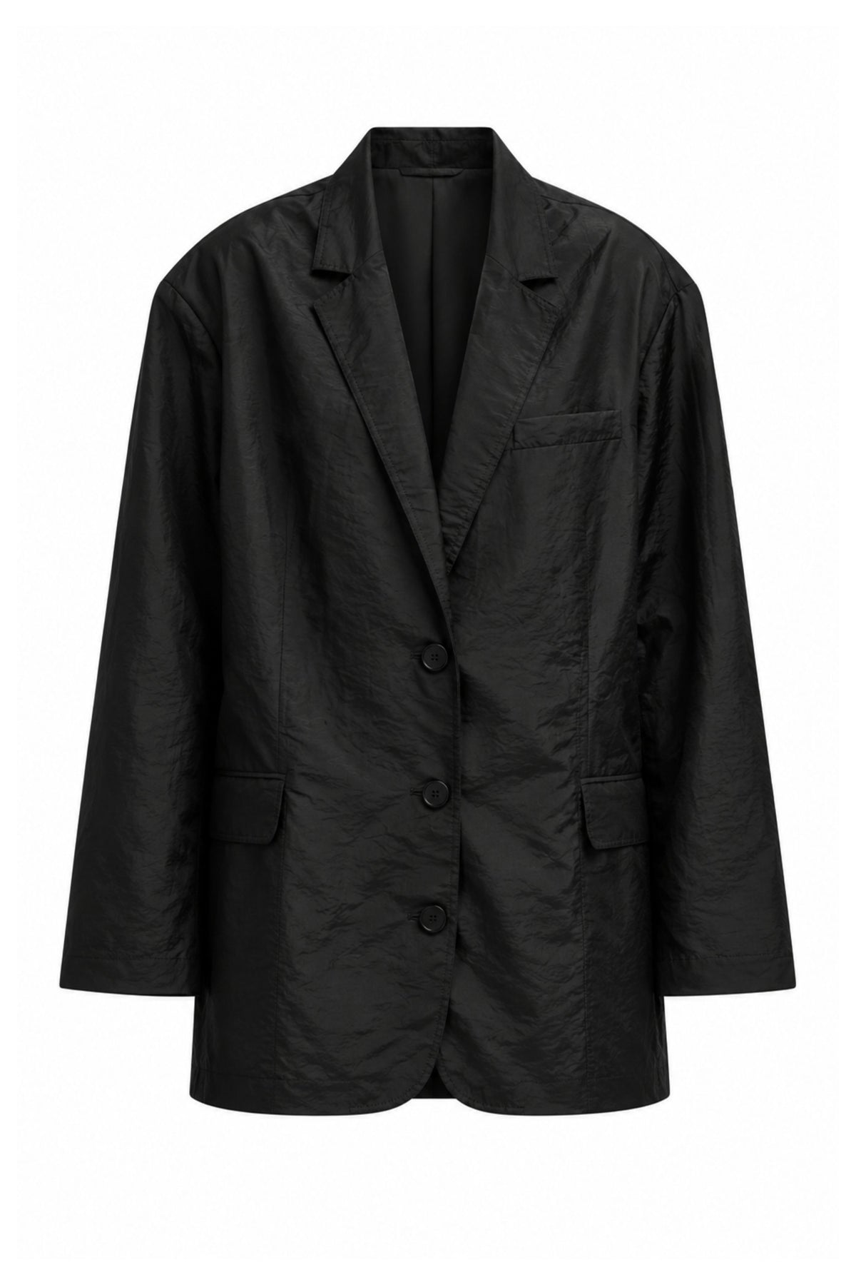 Crispy Nylon Liam Blazer - Black