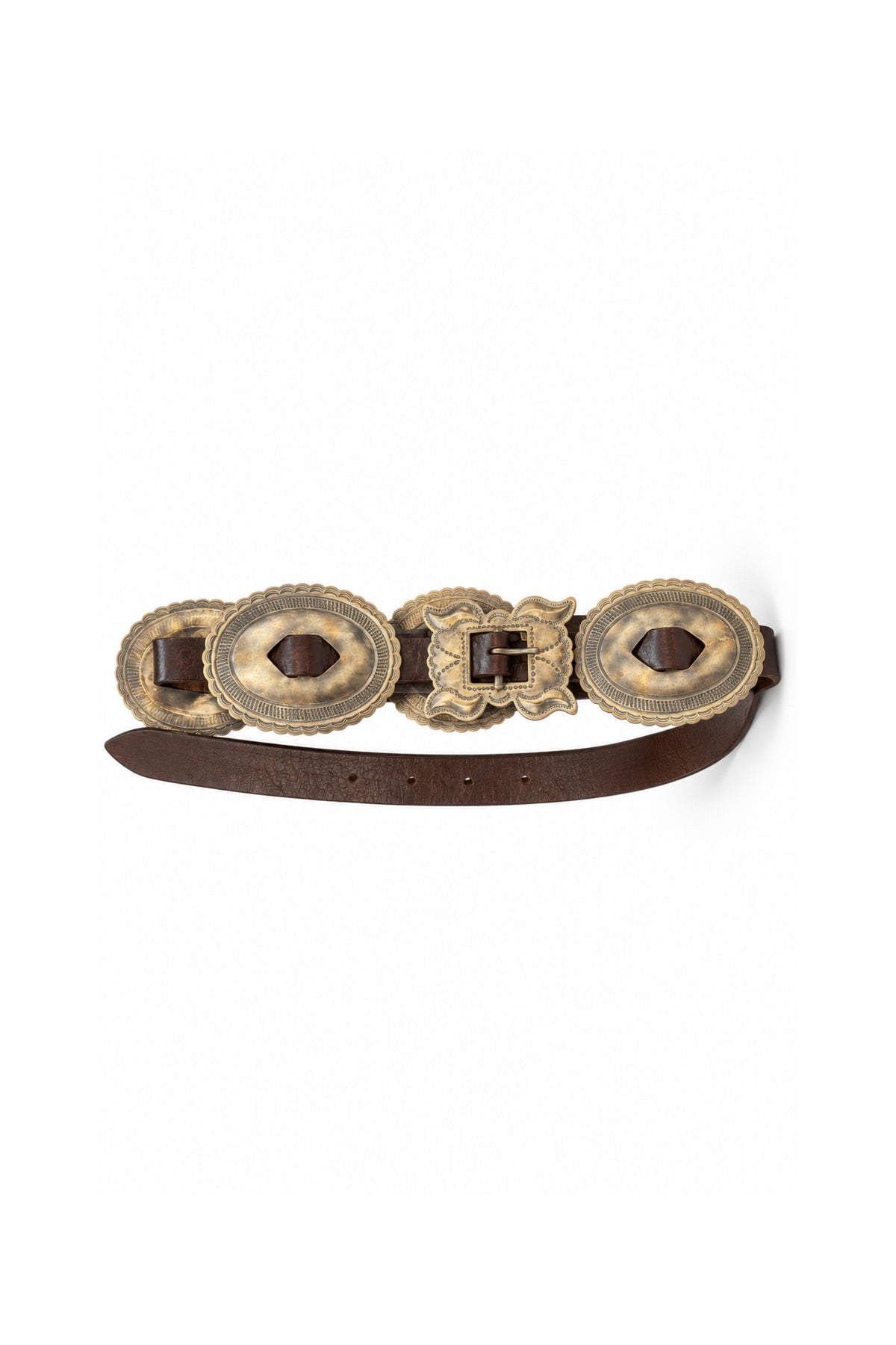 The Oval Concha Belt - Tan