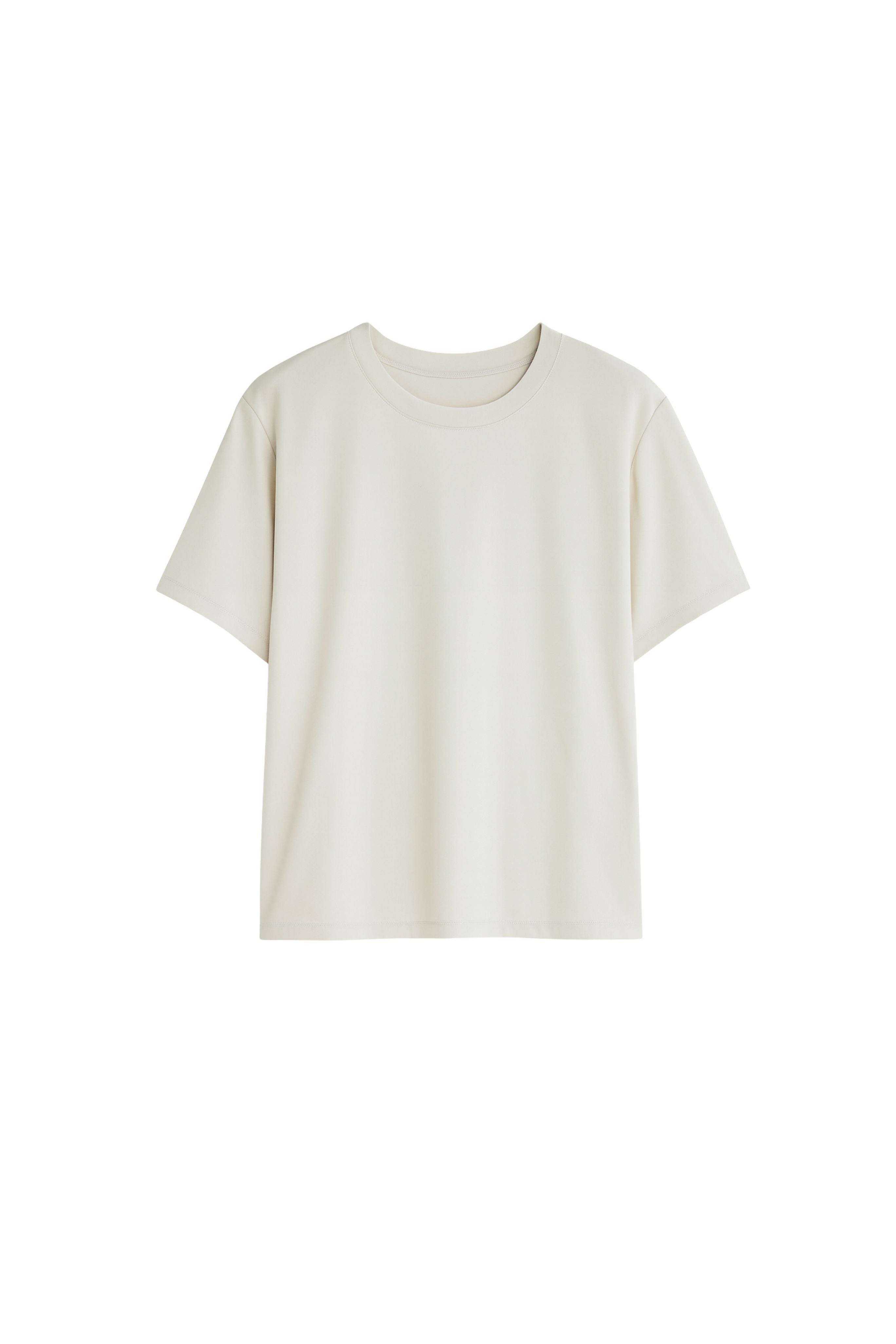 Crepe T-Shirt in Ivory