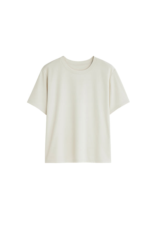 Crepe T-Shirt in Ivory