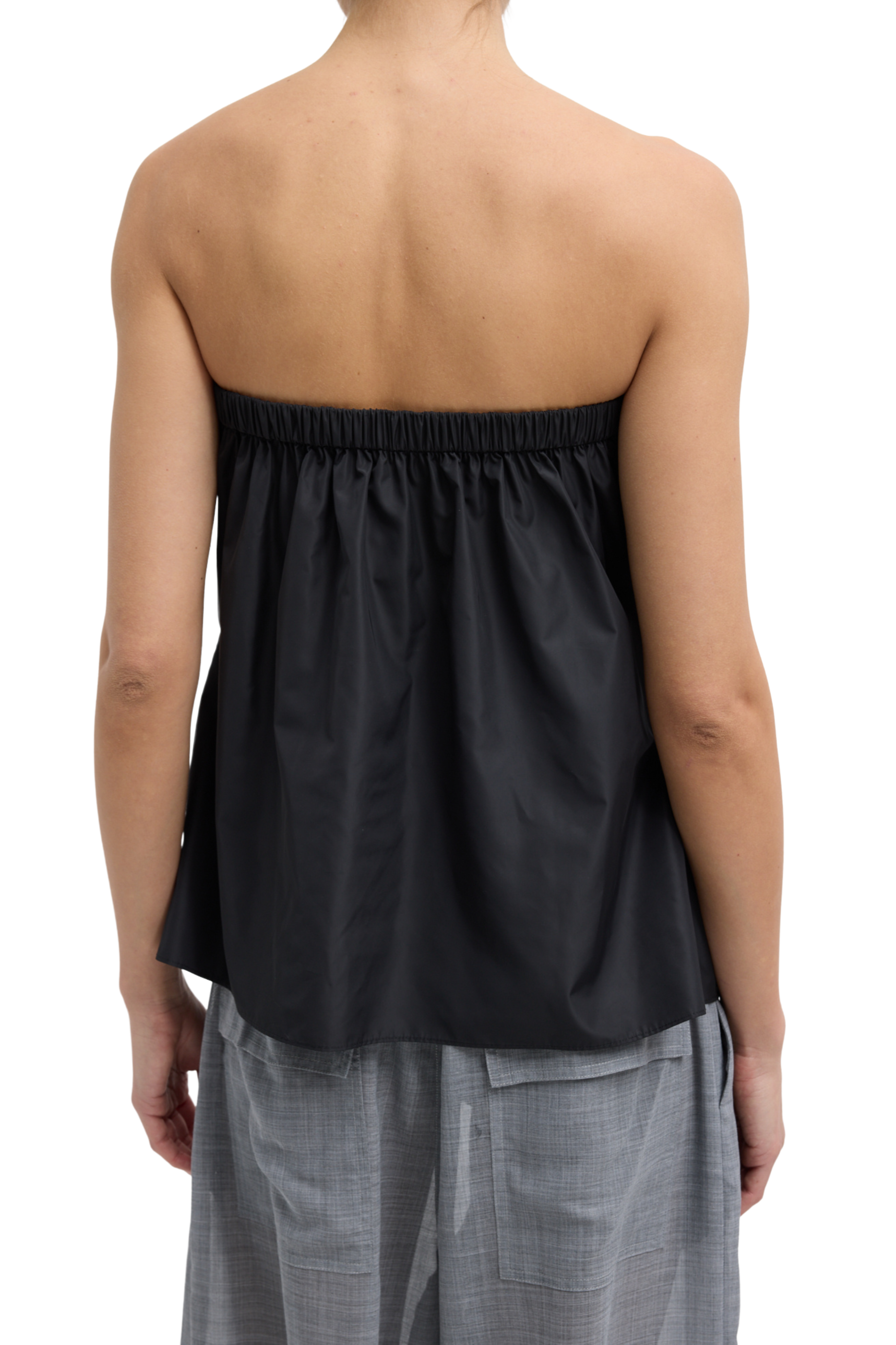 Italian Sporty Nylon Strapless Top