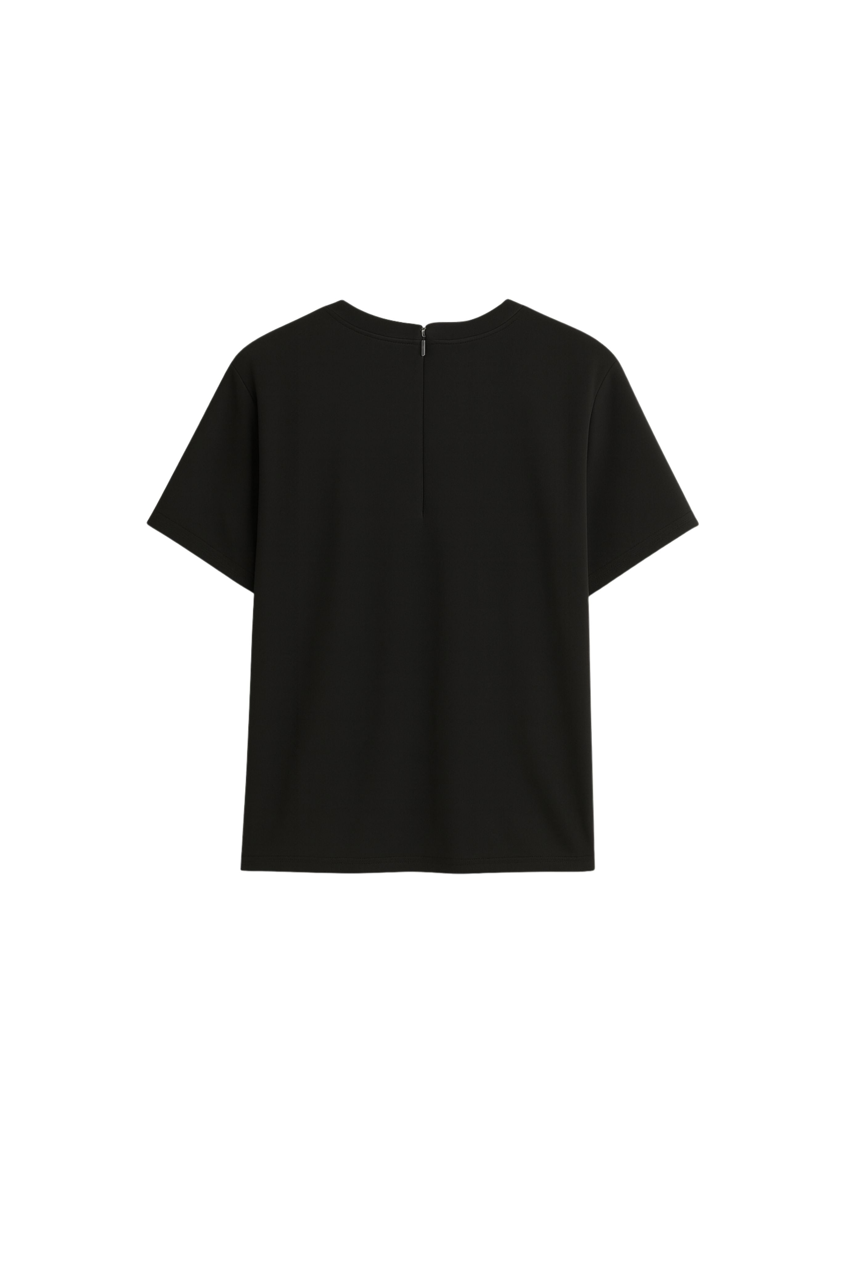 Crepe T-Shirt in Black