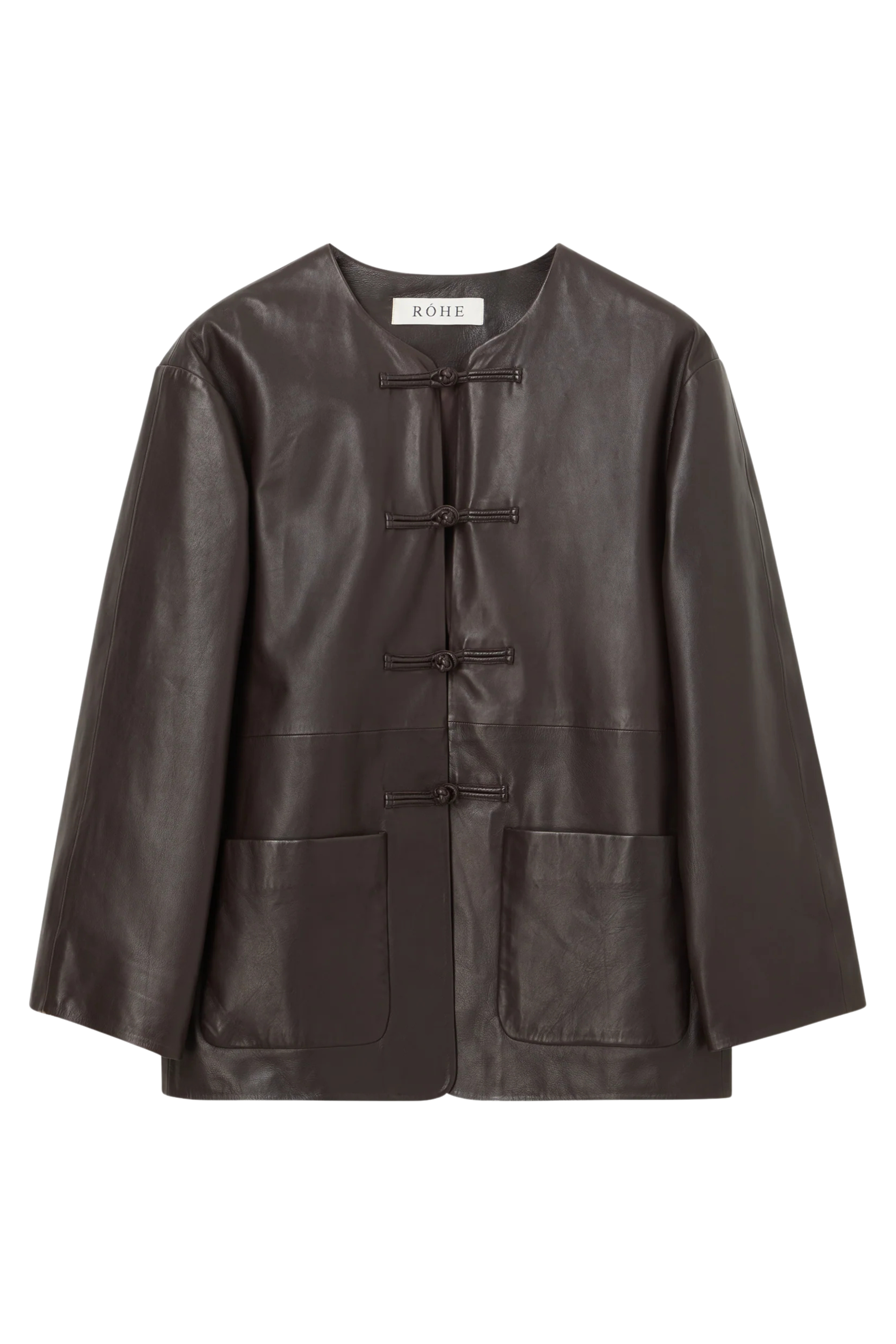 Mandarin Leather Jacket