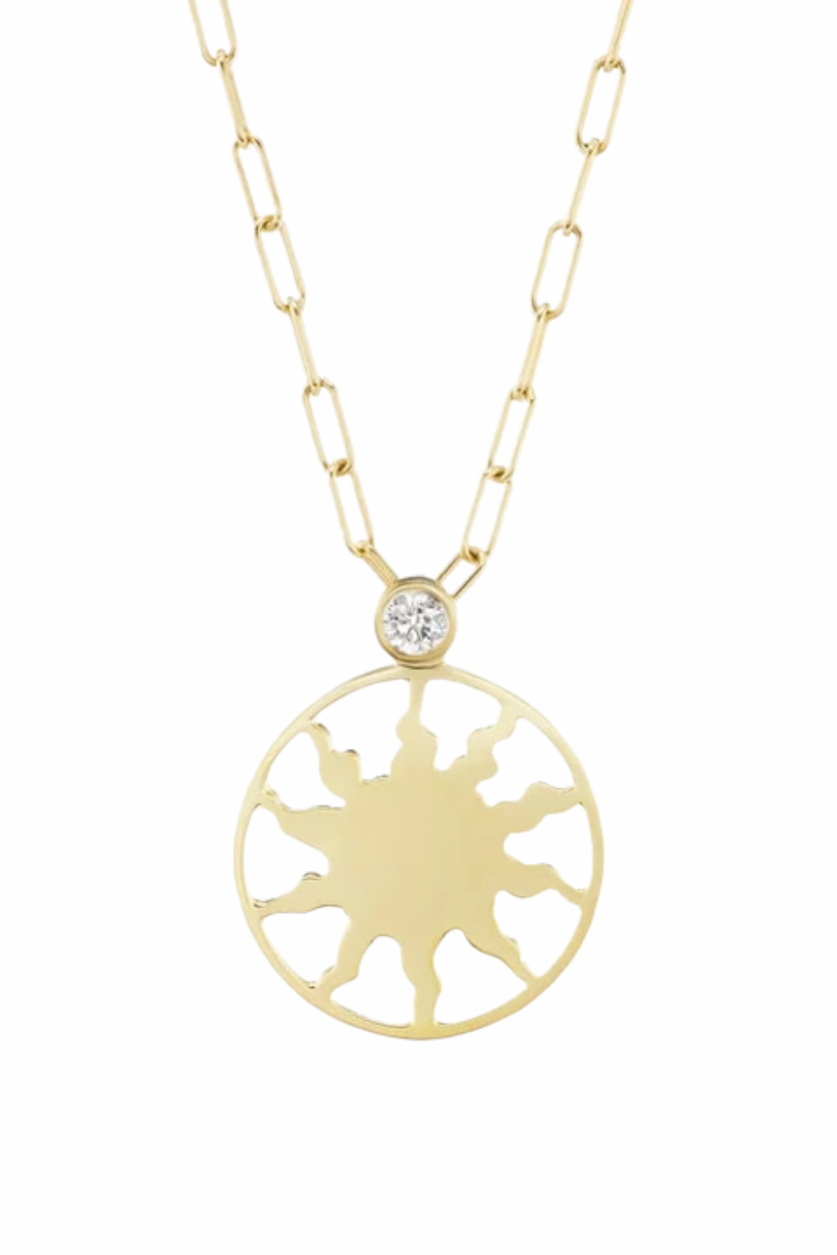 Diamond Sun Necklace