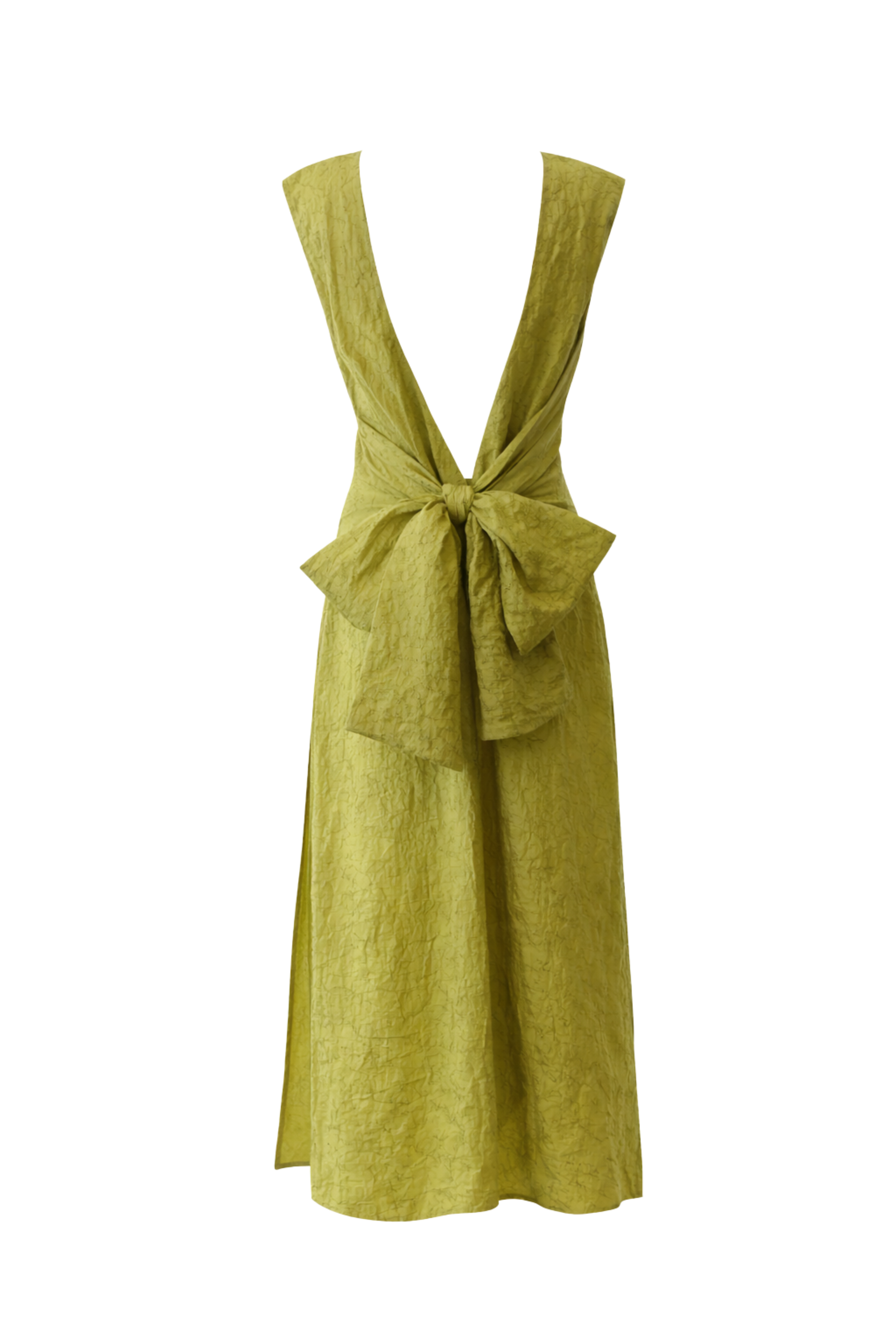Silk Big Bow Shift Dress