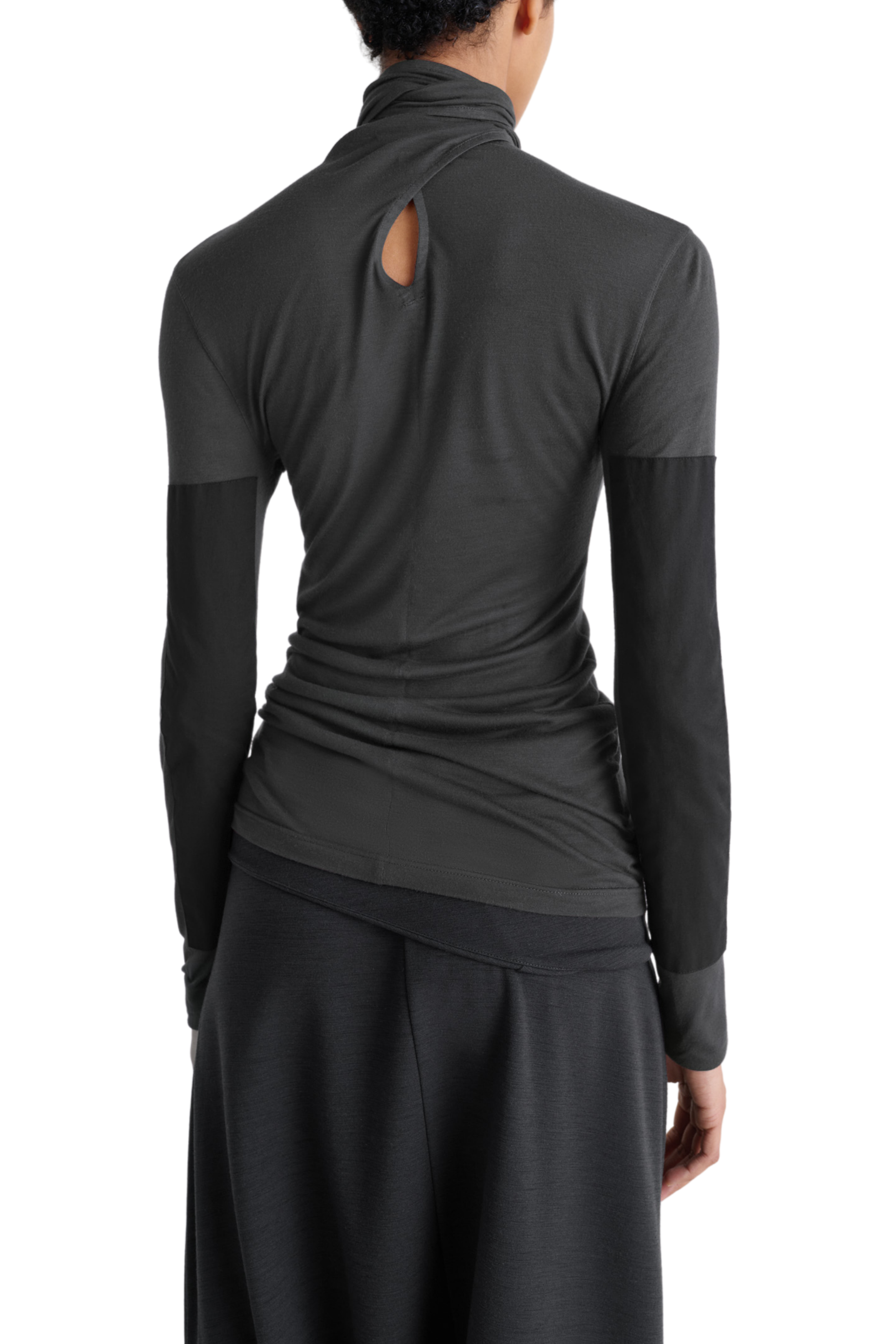 Foulard Top in Coal